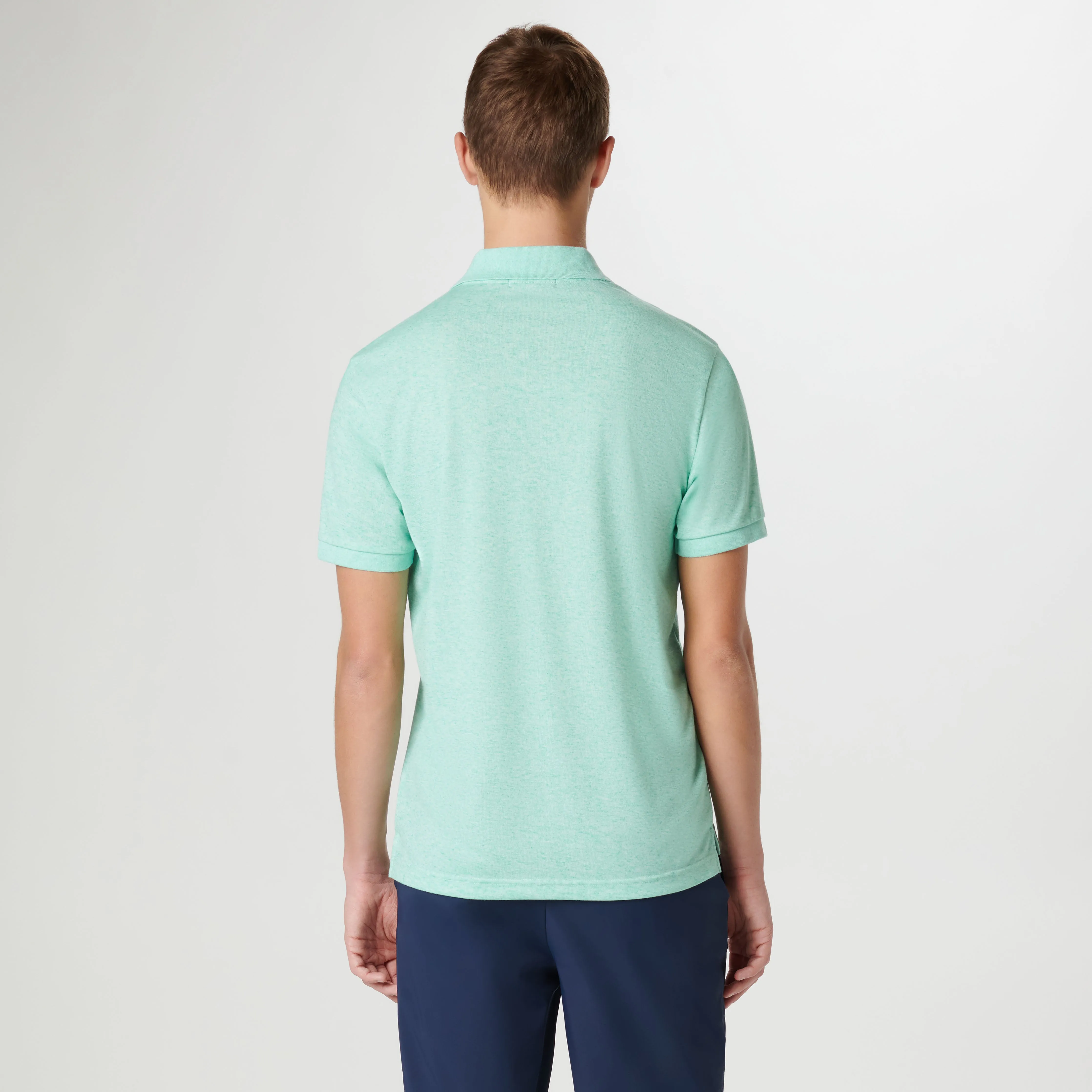 Marled Johnny Collar Polo sold by Bugatchi product image thumbnail 4