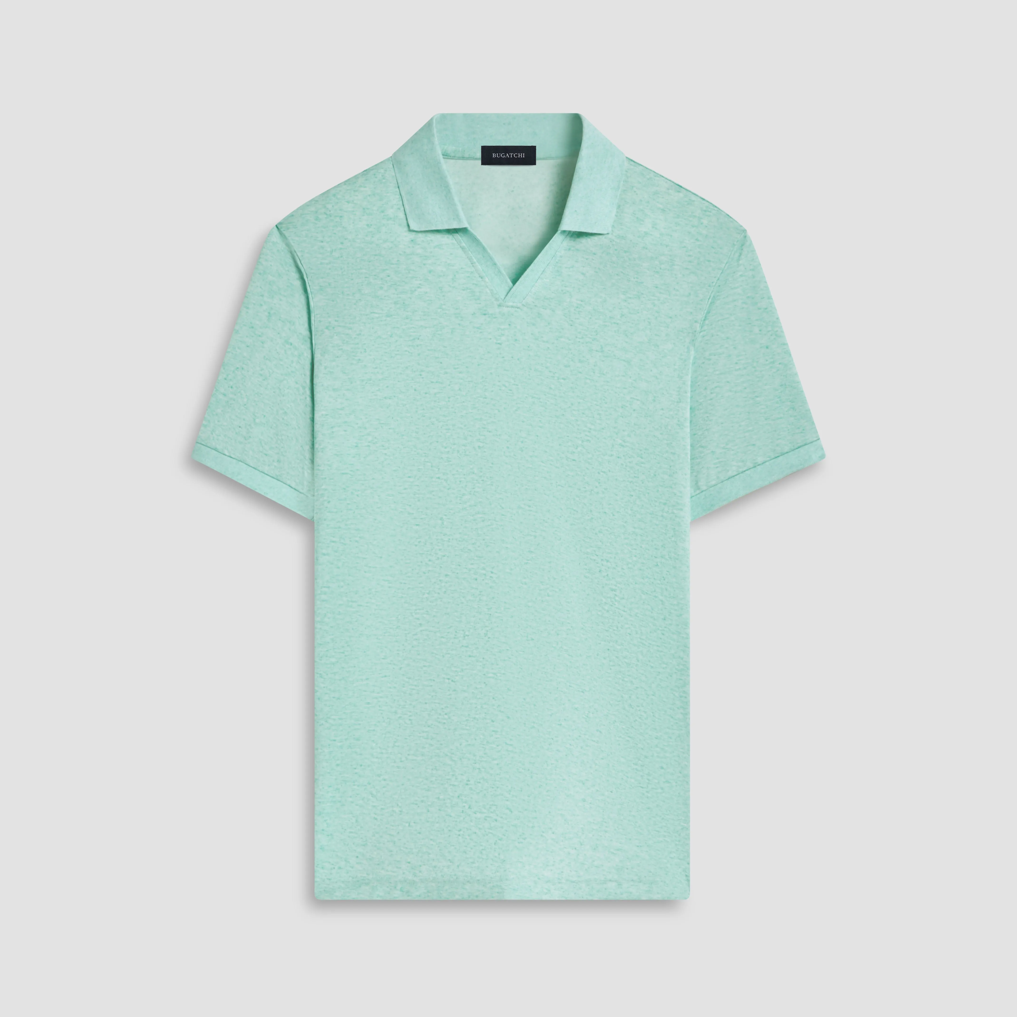 Marled Johnny Collar Polo sold by Bugatchi