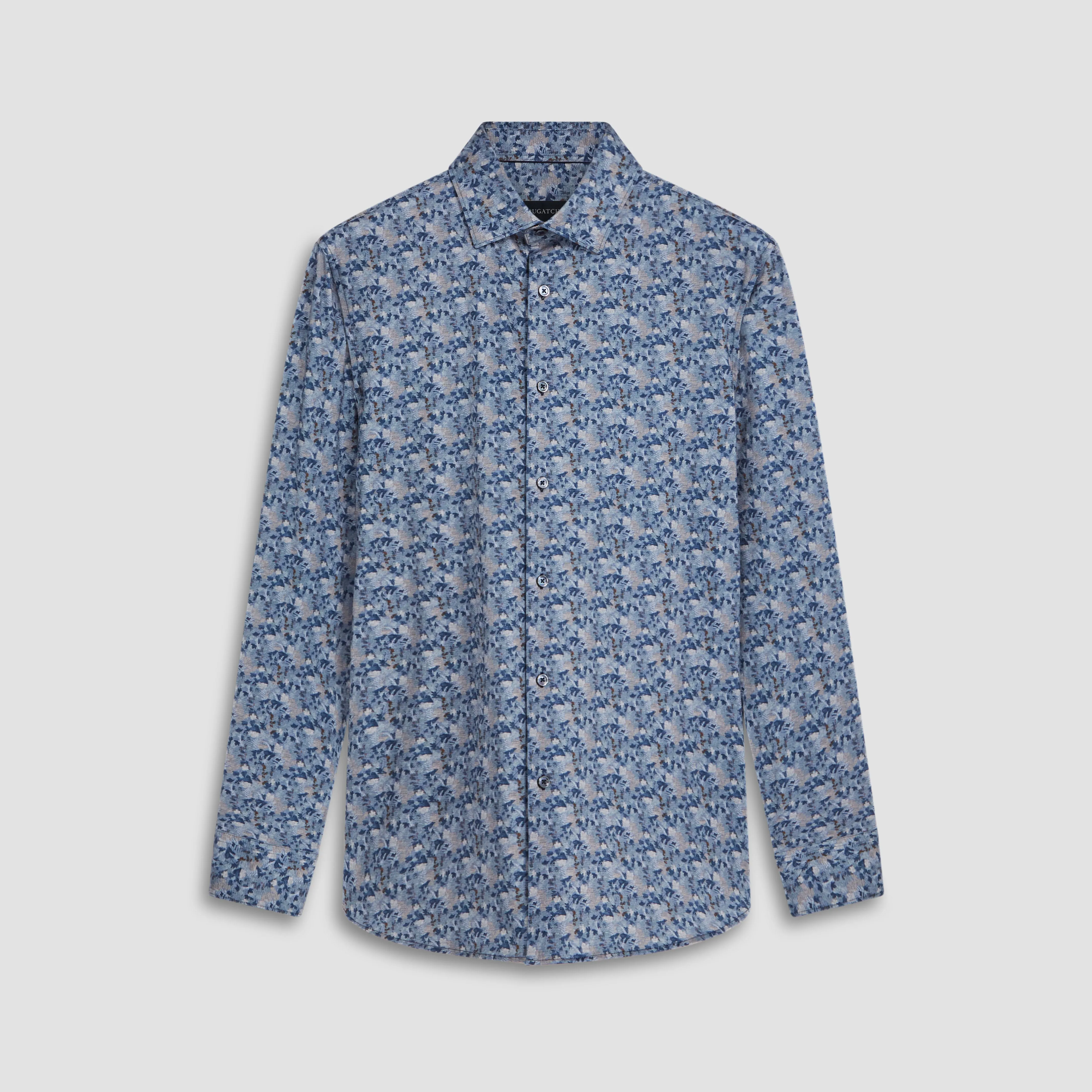 James Abstract Print OoohCotton Shirt sold by Bugatchi