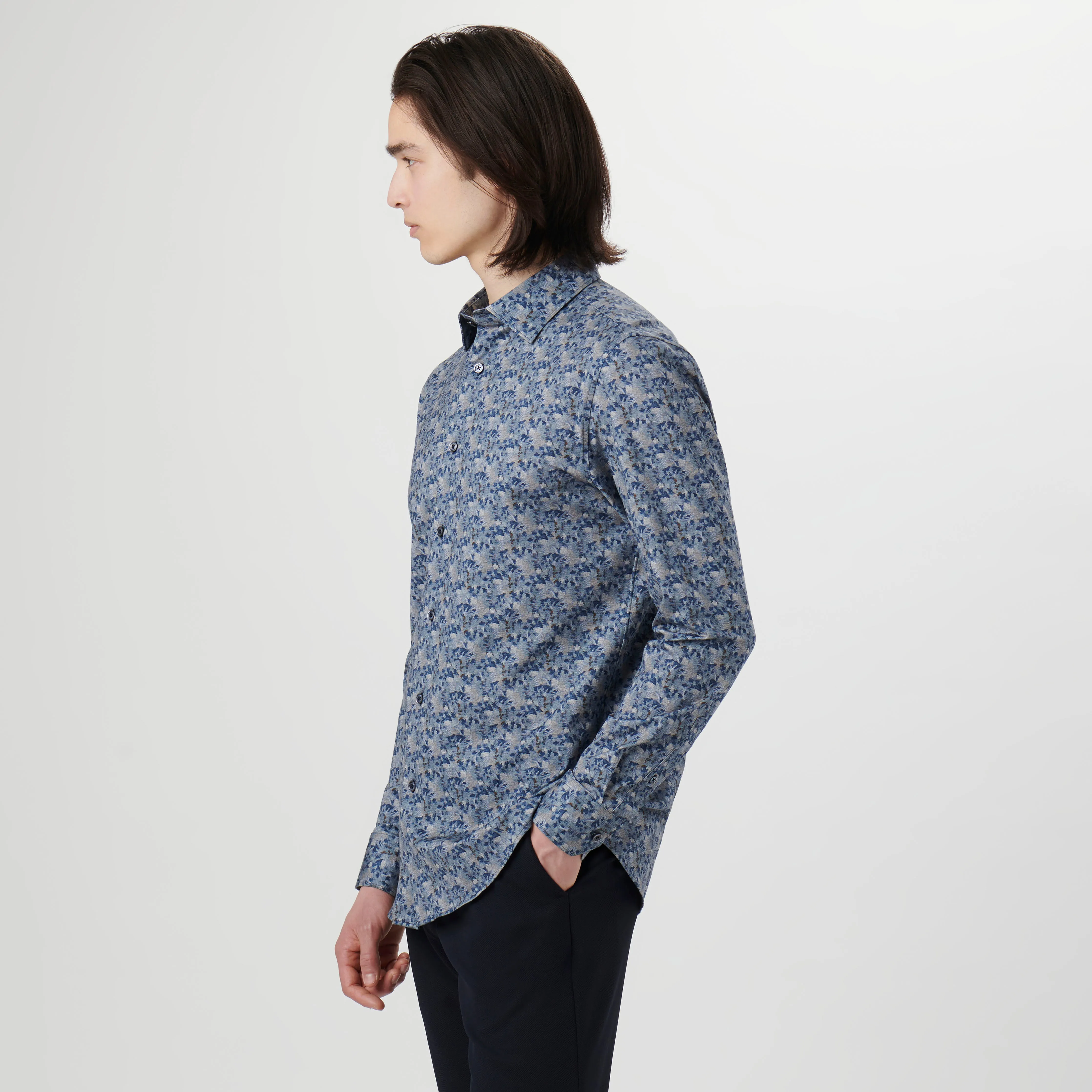 James Abstract Print OoohCotton Shirt sold by Bugatchi product image thumbnail 3