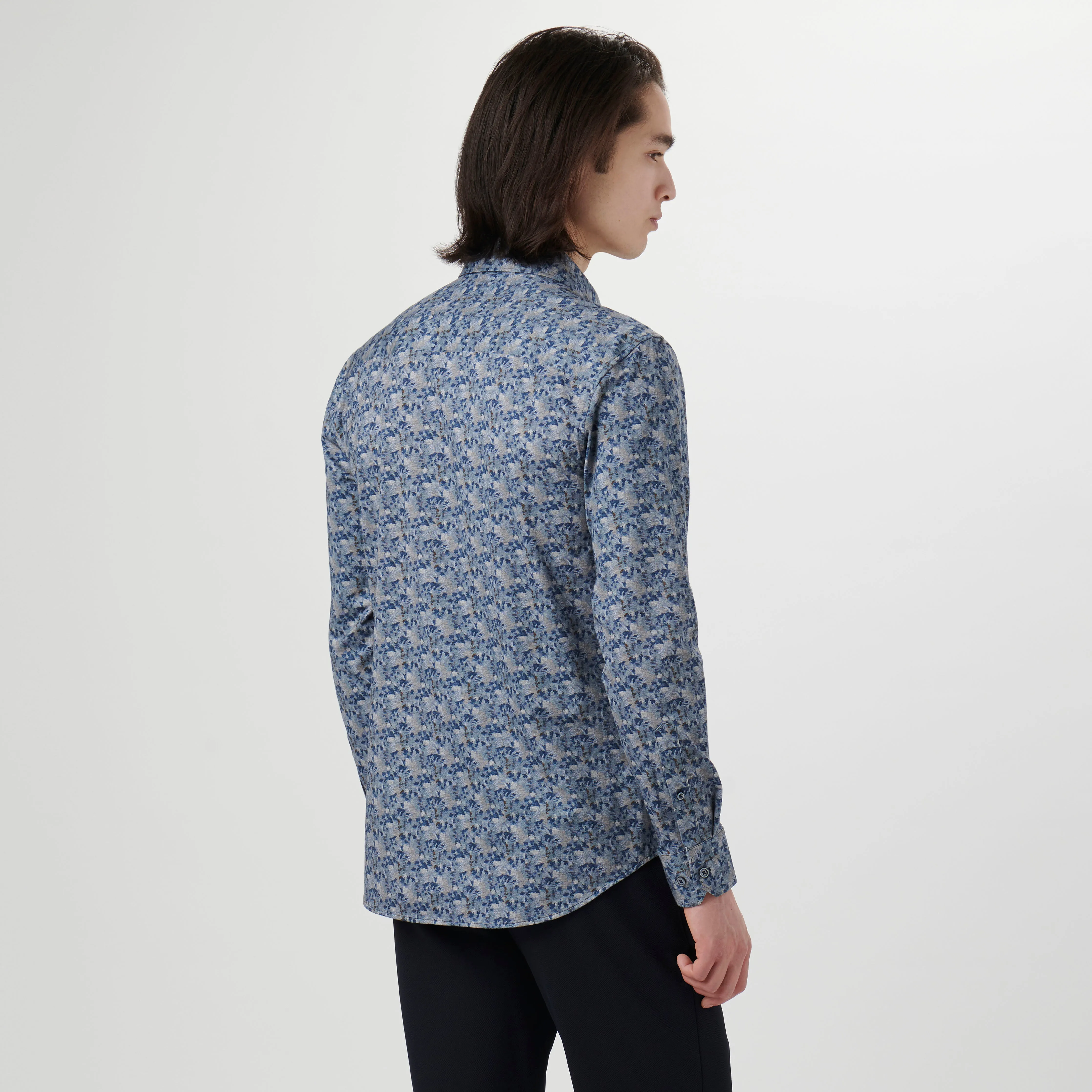James Abstract Print OoohCotton Shirt sold by Bugatchi product image thumbnail 4