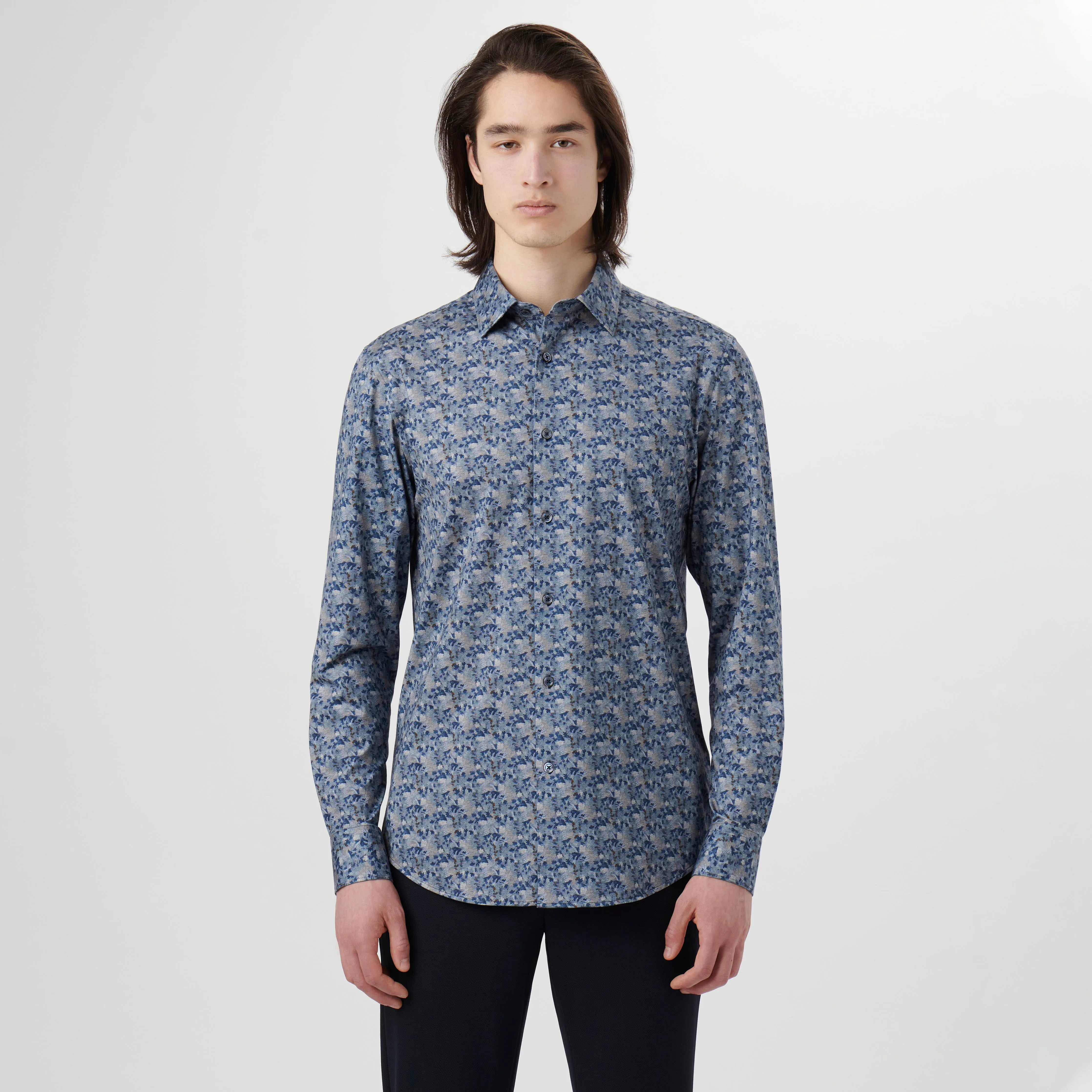James Abstract Print OoohCotton Shirt sold by Bugatchi product image thumbnail 2
