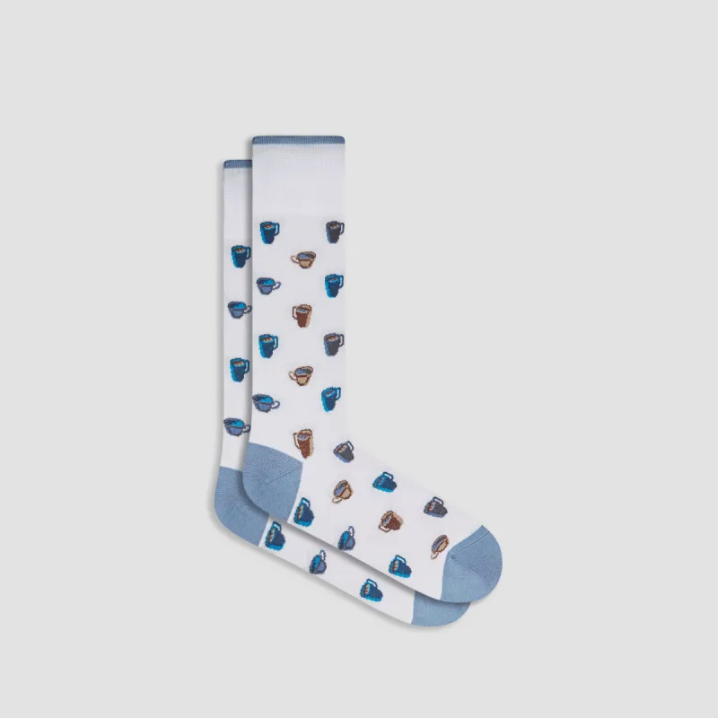 Cross Stitch Mid-Calf Socks sold by Bugatchi