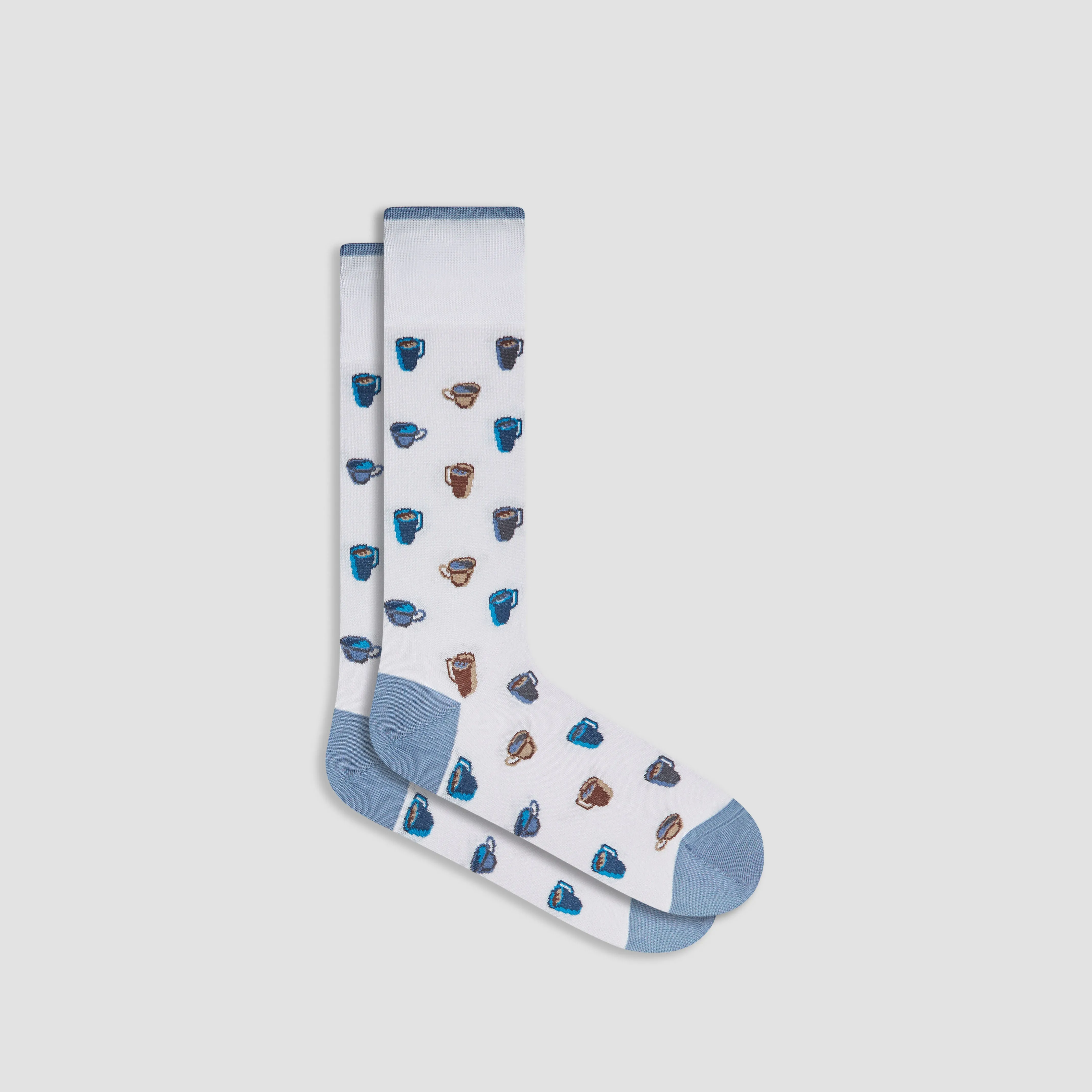Cross Stitch Mid-Calf Socks sold by Bugatchi