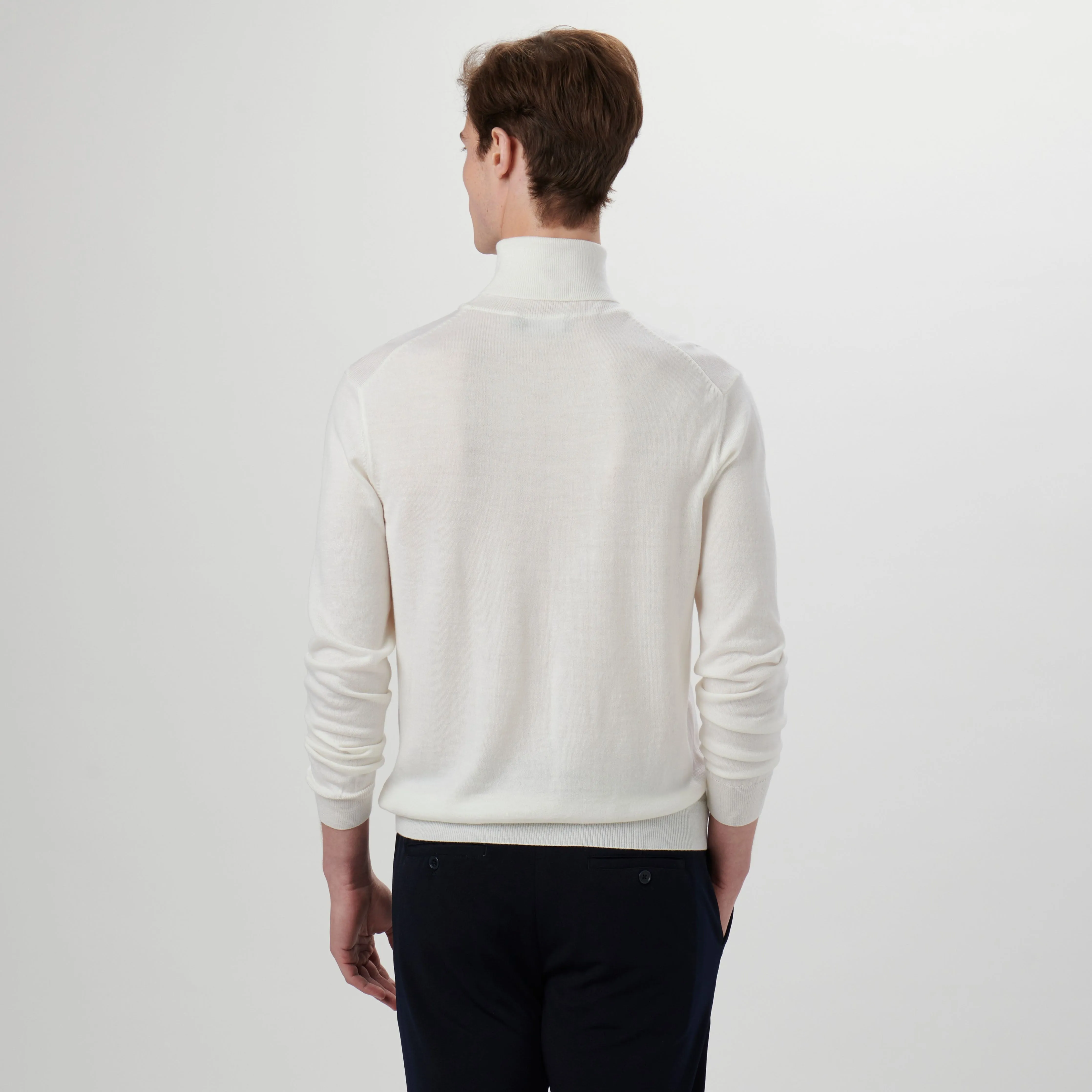 Super Merino Solid Turtleneck Sweater sold by Bugatchi product image thumbnail 4