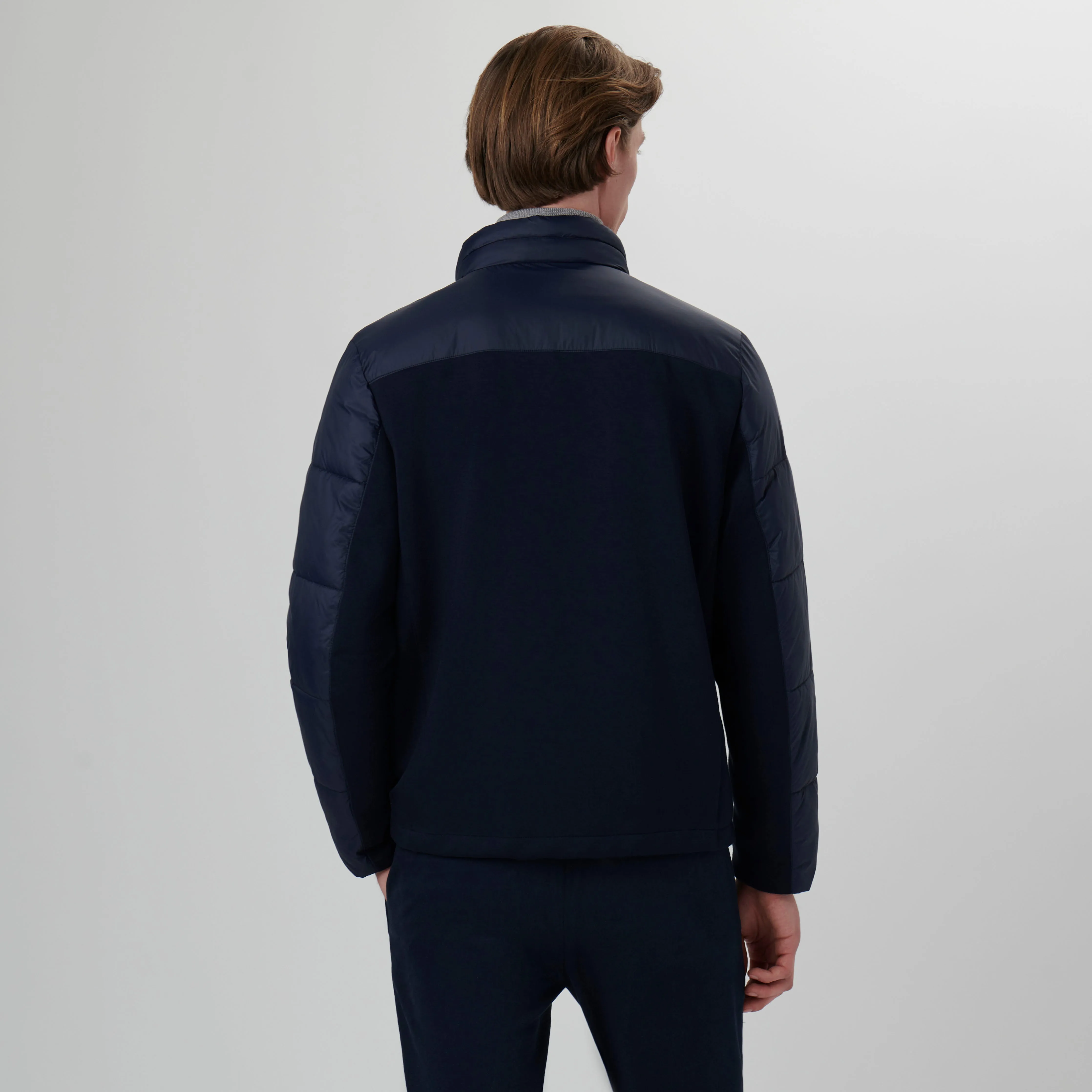 Quilted Bomber Jacket with Stow-Away Hood sold by Bugatchi product image thumbnail 4