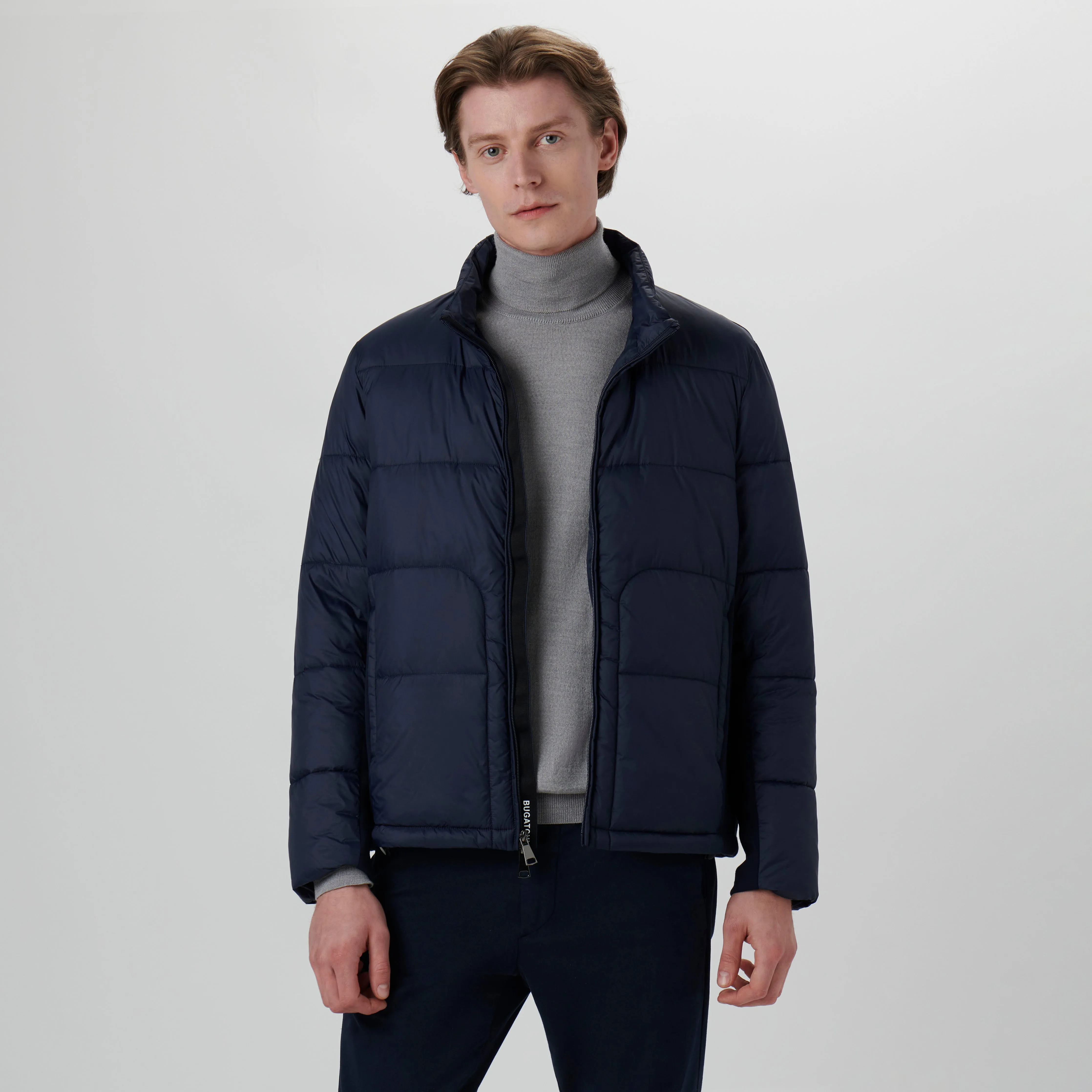 Quilted Bomber Jacket with Stow-Away Hood sold by Bugatchi product image thumbnail 2