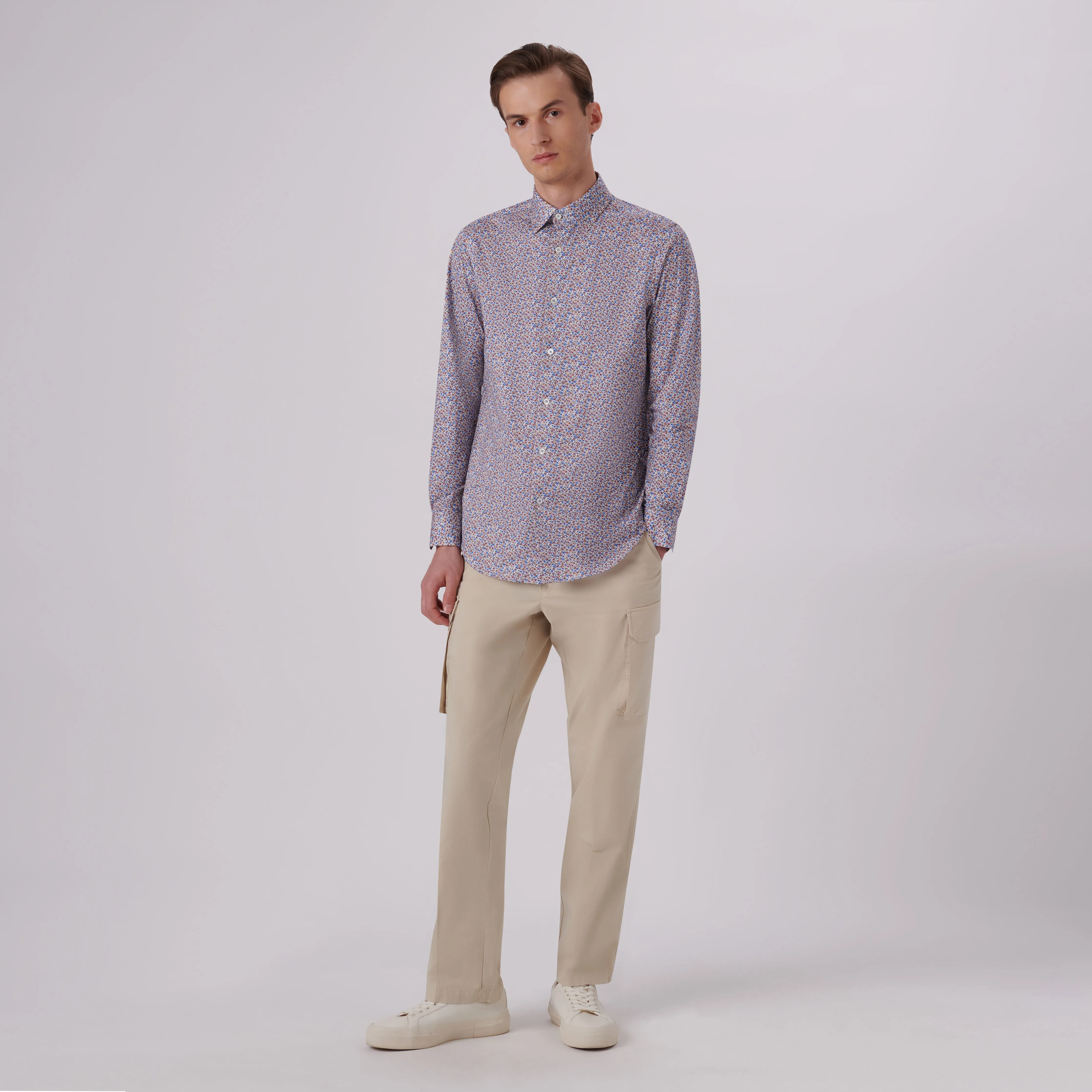 James Floral Print OoohCotton Shirt sold by Bugatchi product image thumbnail 5