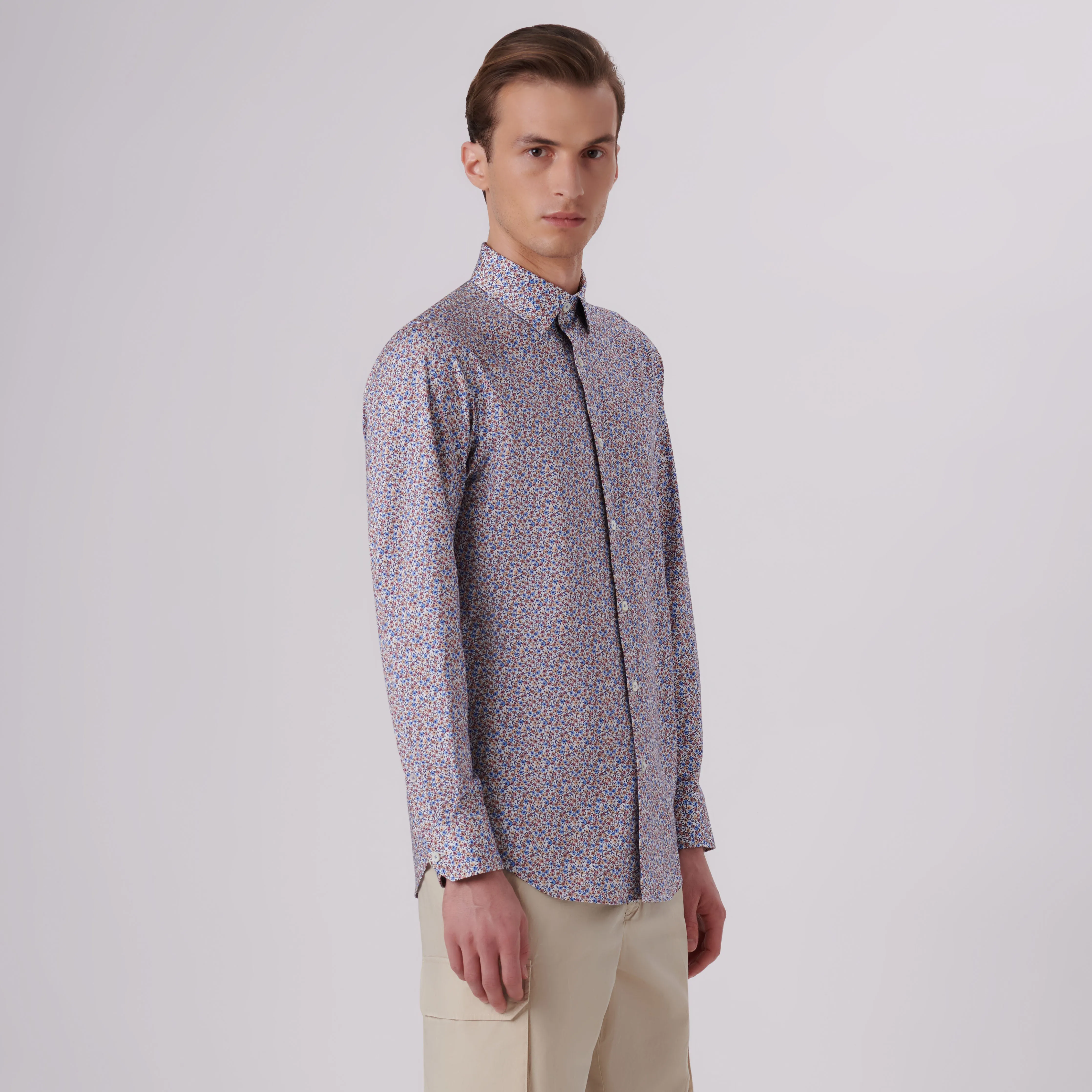 James Floral Print OoohCotton Shirt sold by Bugatchi product image thumbnail 3