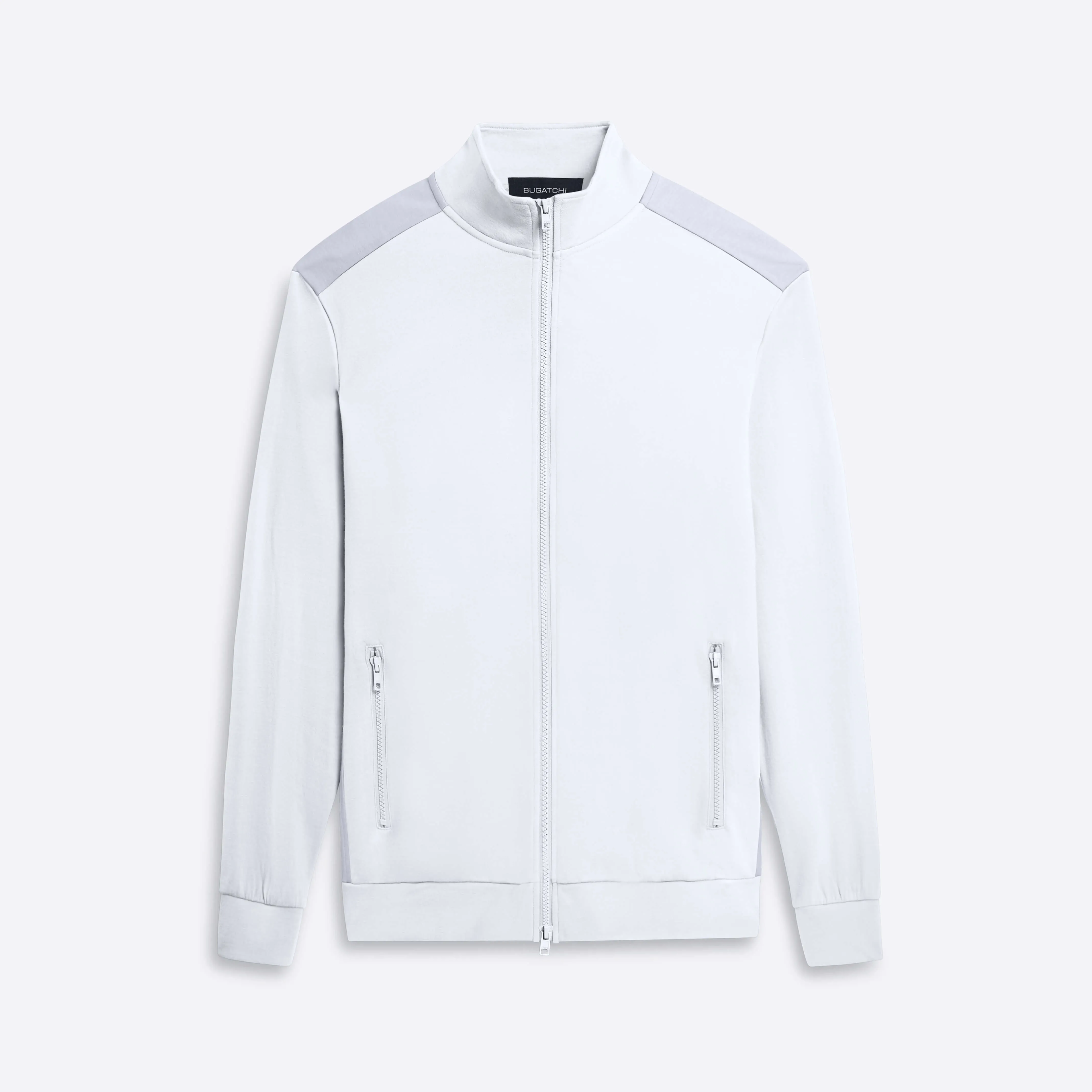 Full Zip Mock Neck Sweatshirt sold by Bugatchi