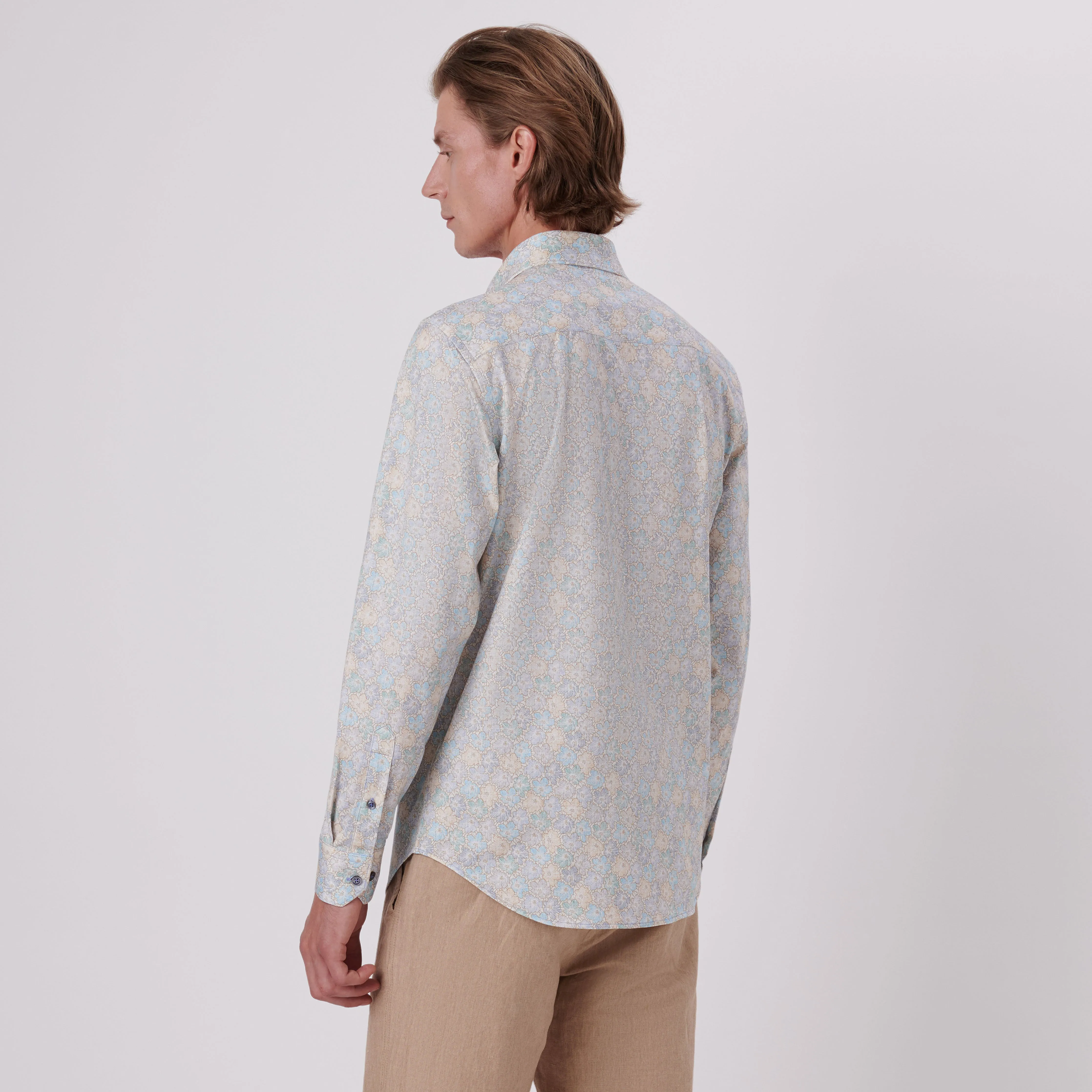 James Floral Print OoohCotton Shirt sold by Bugatchi product image thumbnail 4