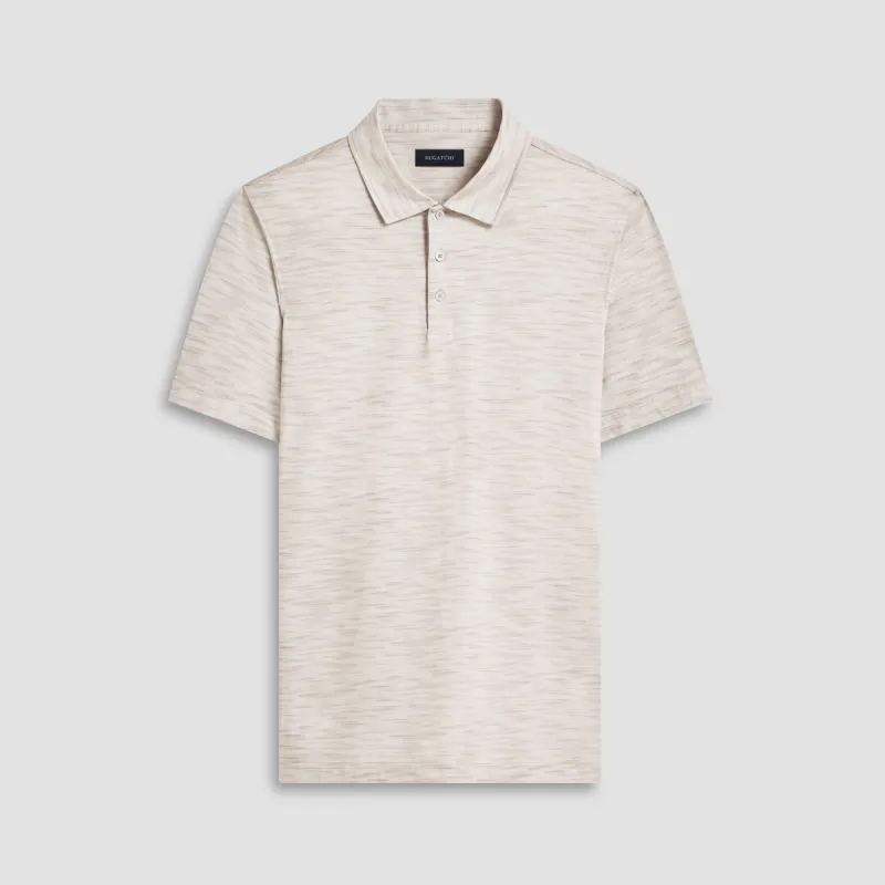 Victor Stitch Print OoohCotton Polo made by Bugatchi