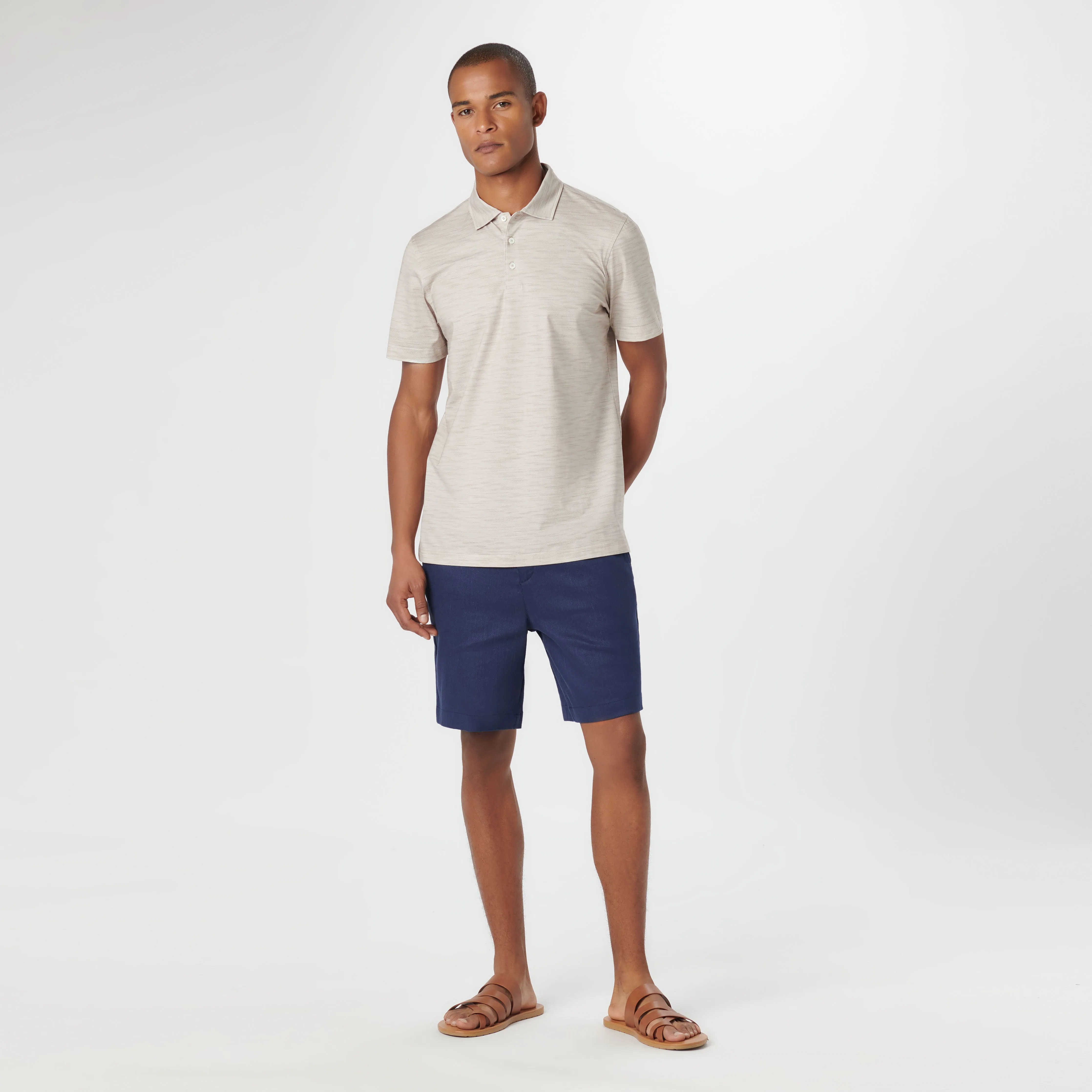 Victor Stitch Print OoohCotton Polo sold by Bugatchi product image thumbnail 5