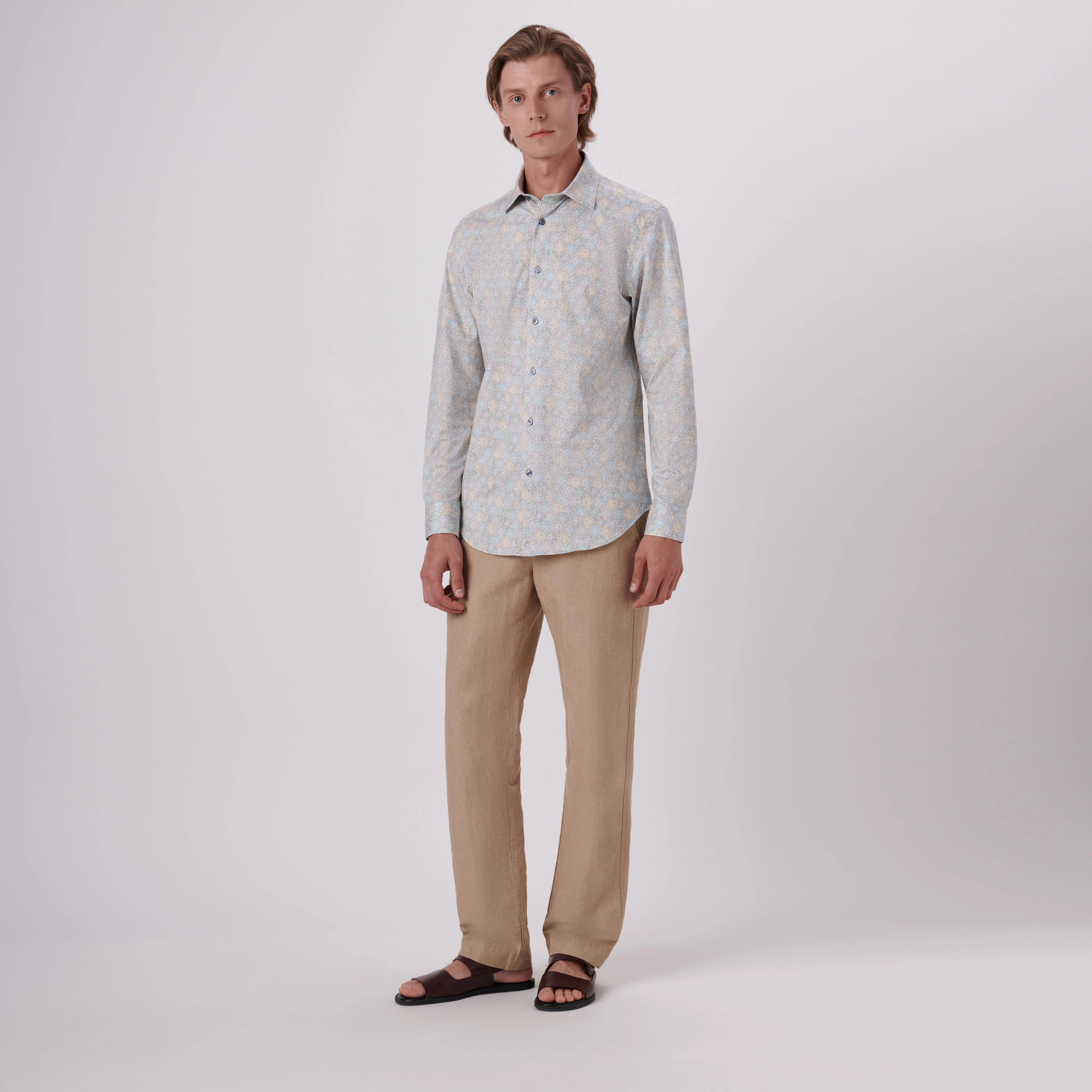 James Floral Print OoohCotton Shirt sold by Bugatchi product image thumbnail 5
