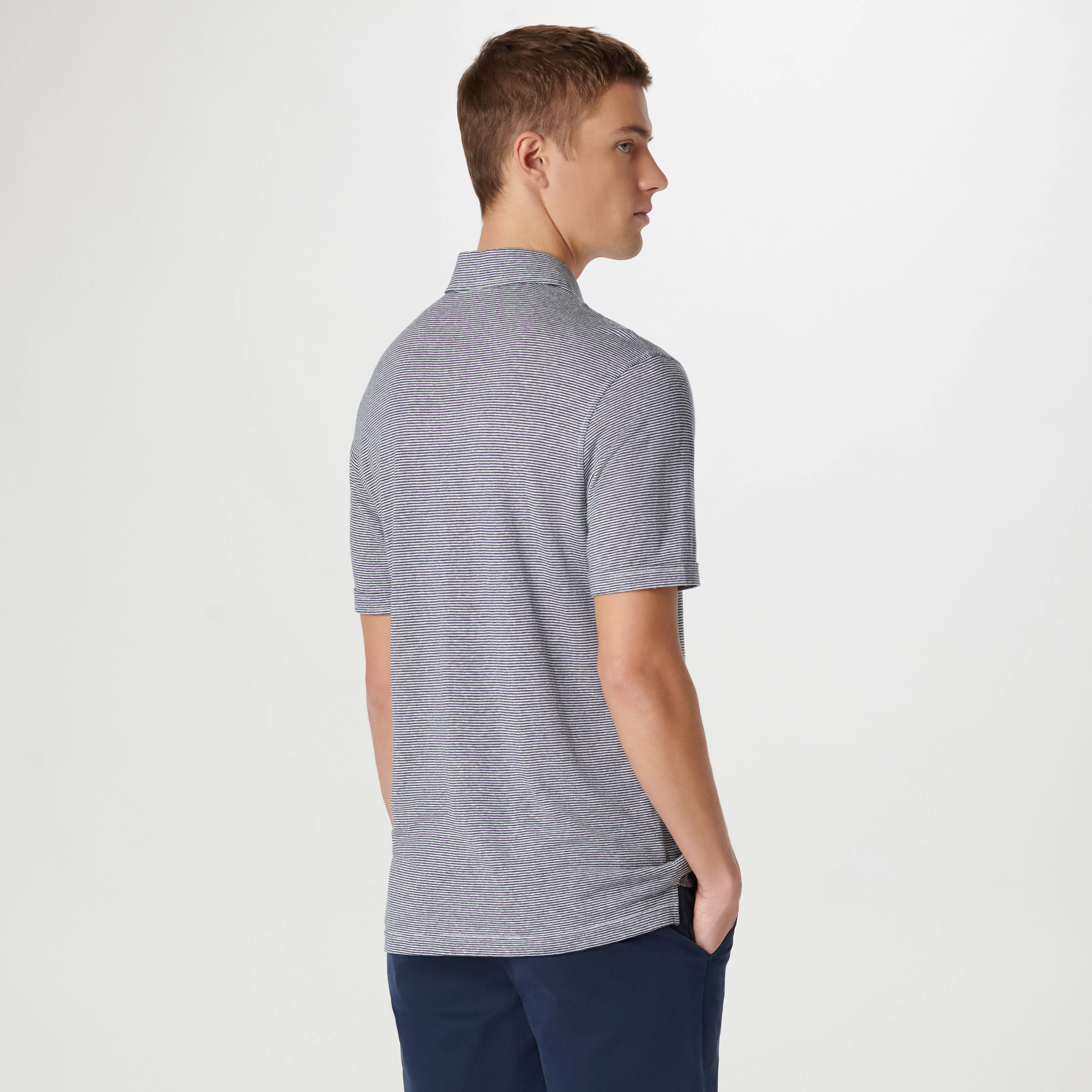 Striped Polo sold by Bugatchi product image thumbnail 4