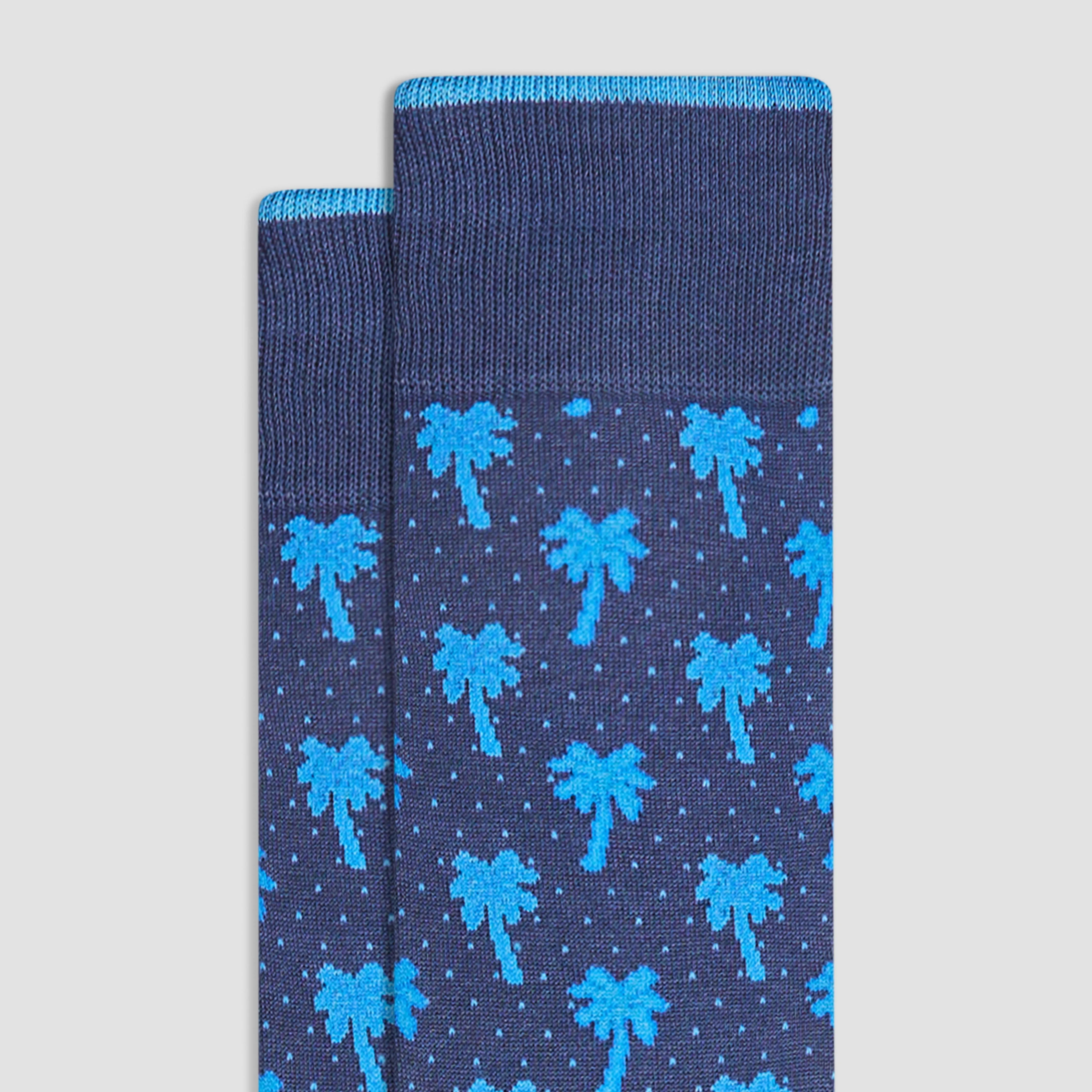 Palm Trees Mid-Calf Socks sold by Bugatchi product image thumbnail 2