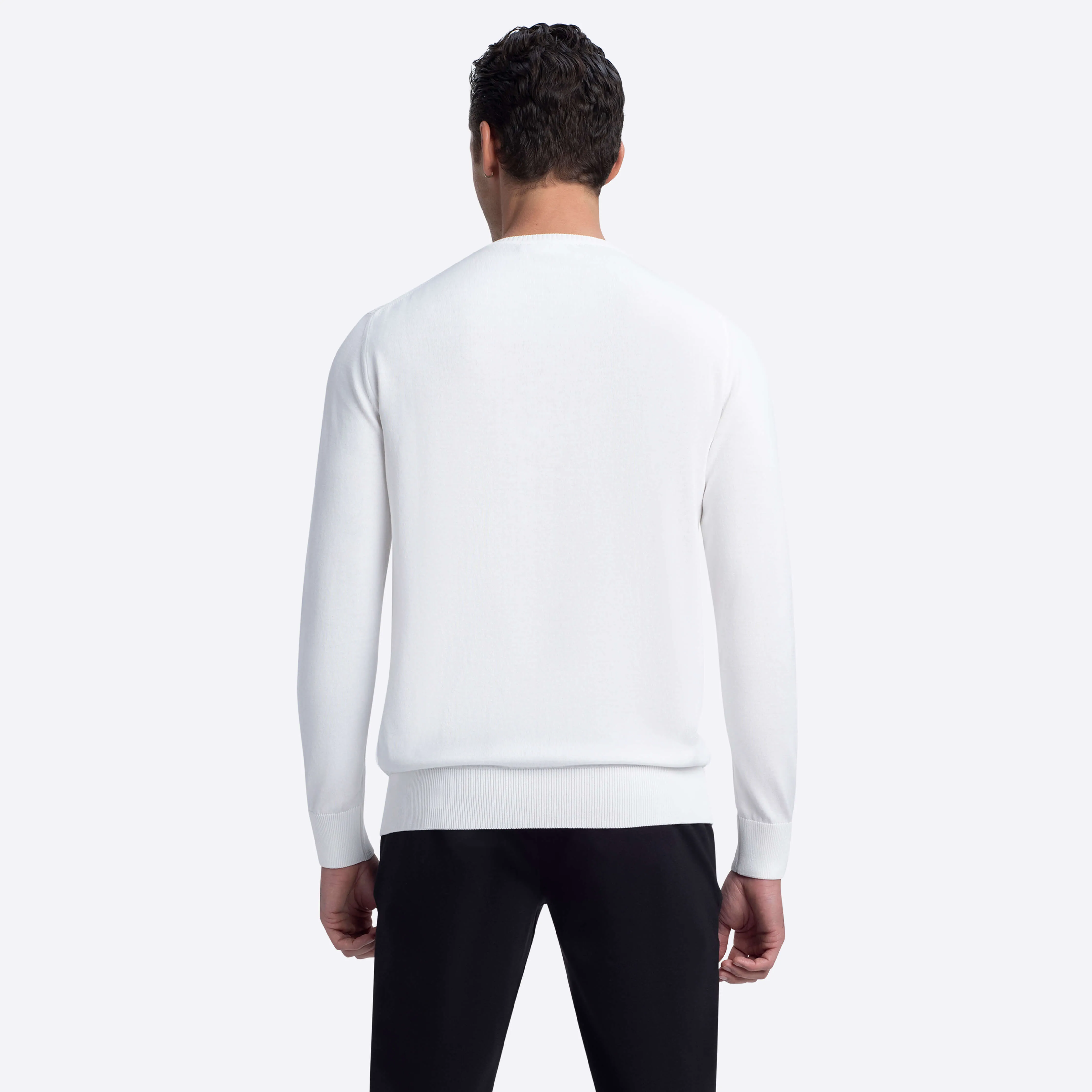 Bird's Eye Crew Neck Sweater sold by Bugatchi product image thumbnail 4
