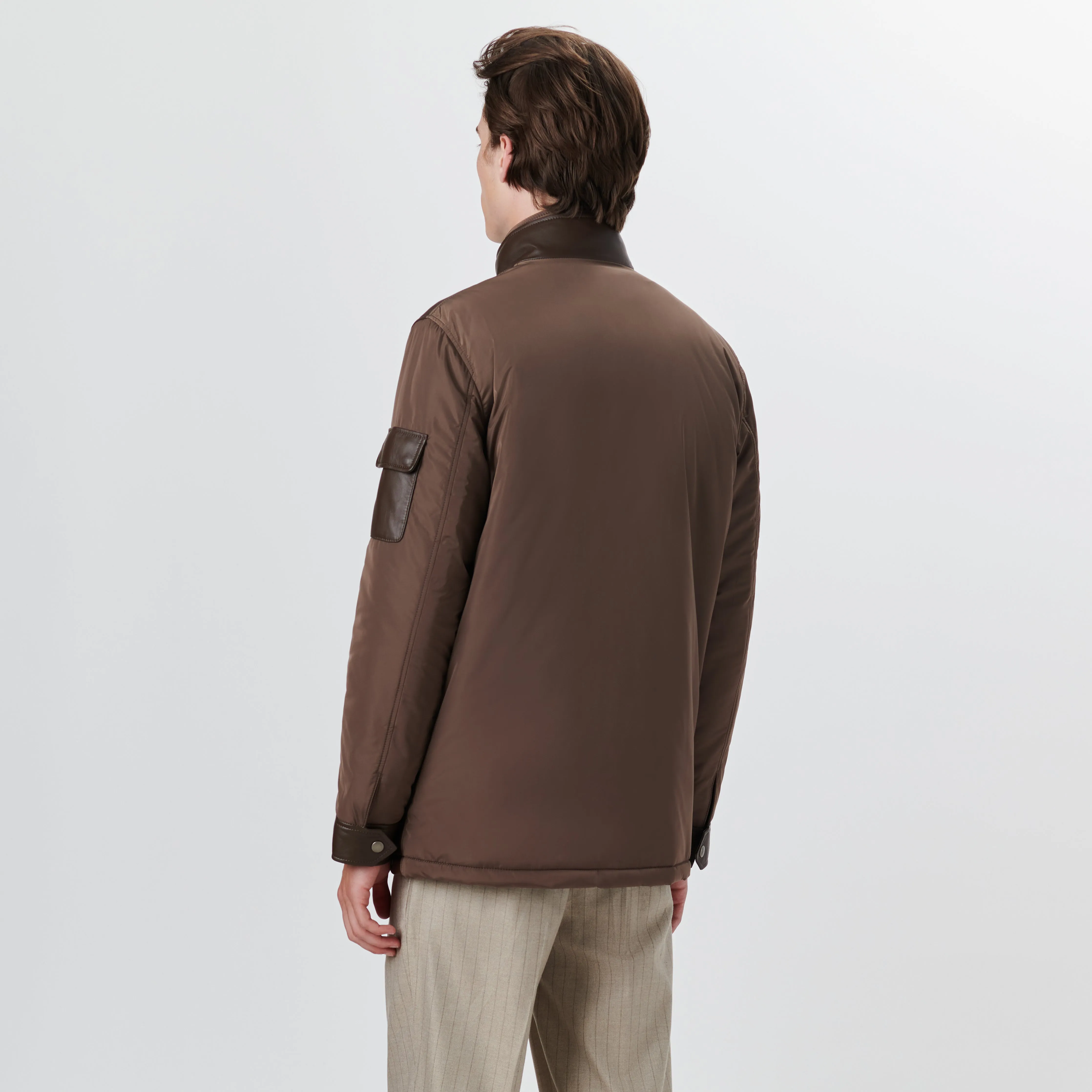 Leather Jacket with Removable Bib sold by Bugatchi product image thumbnail 4