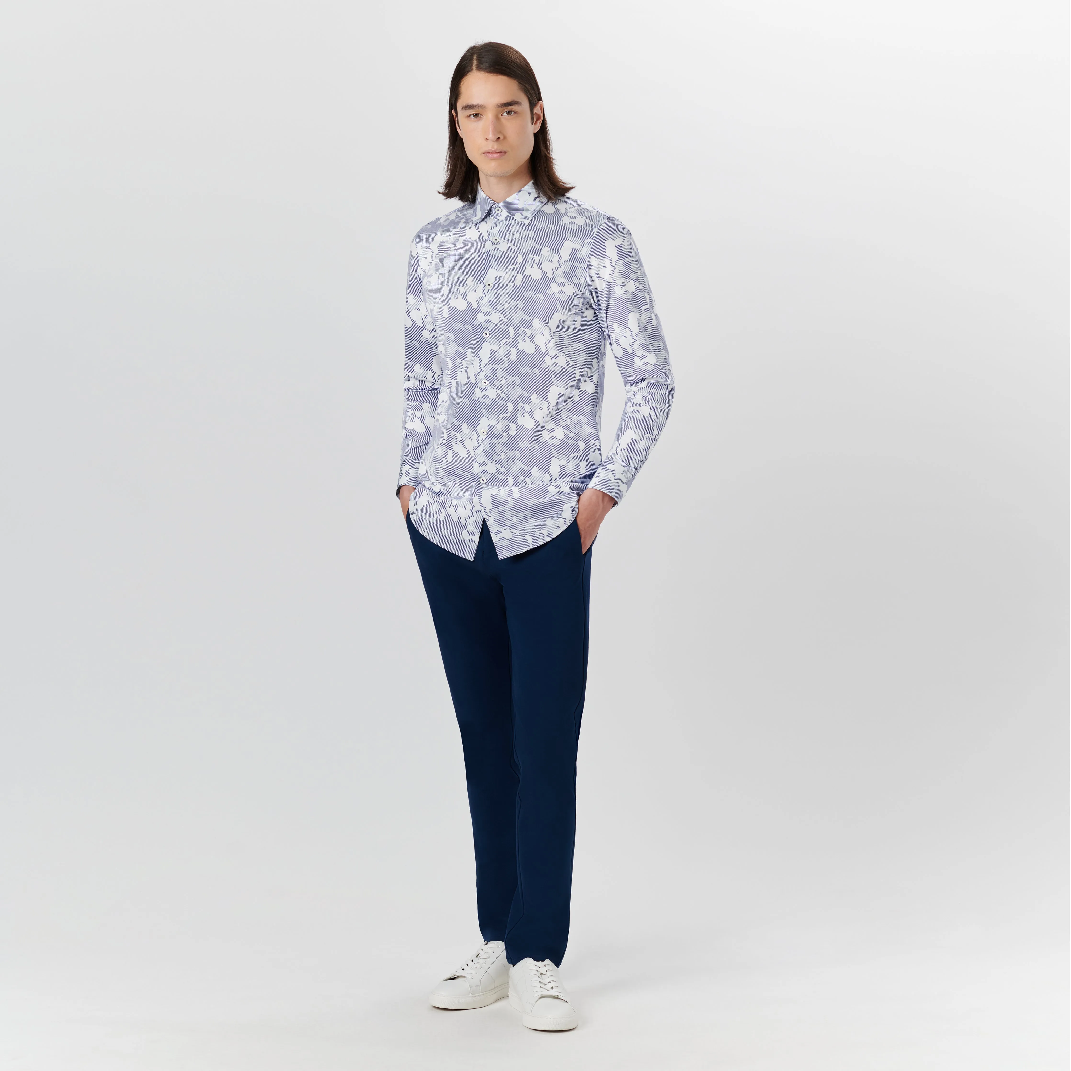 JAMES Abstract Print OoohCotton Shirt sold by Bugatchi product image thumbnail 5