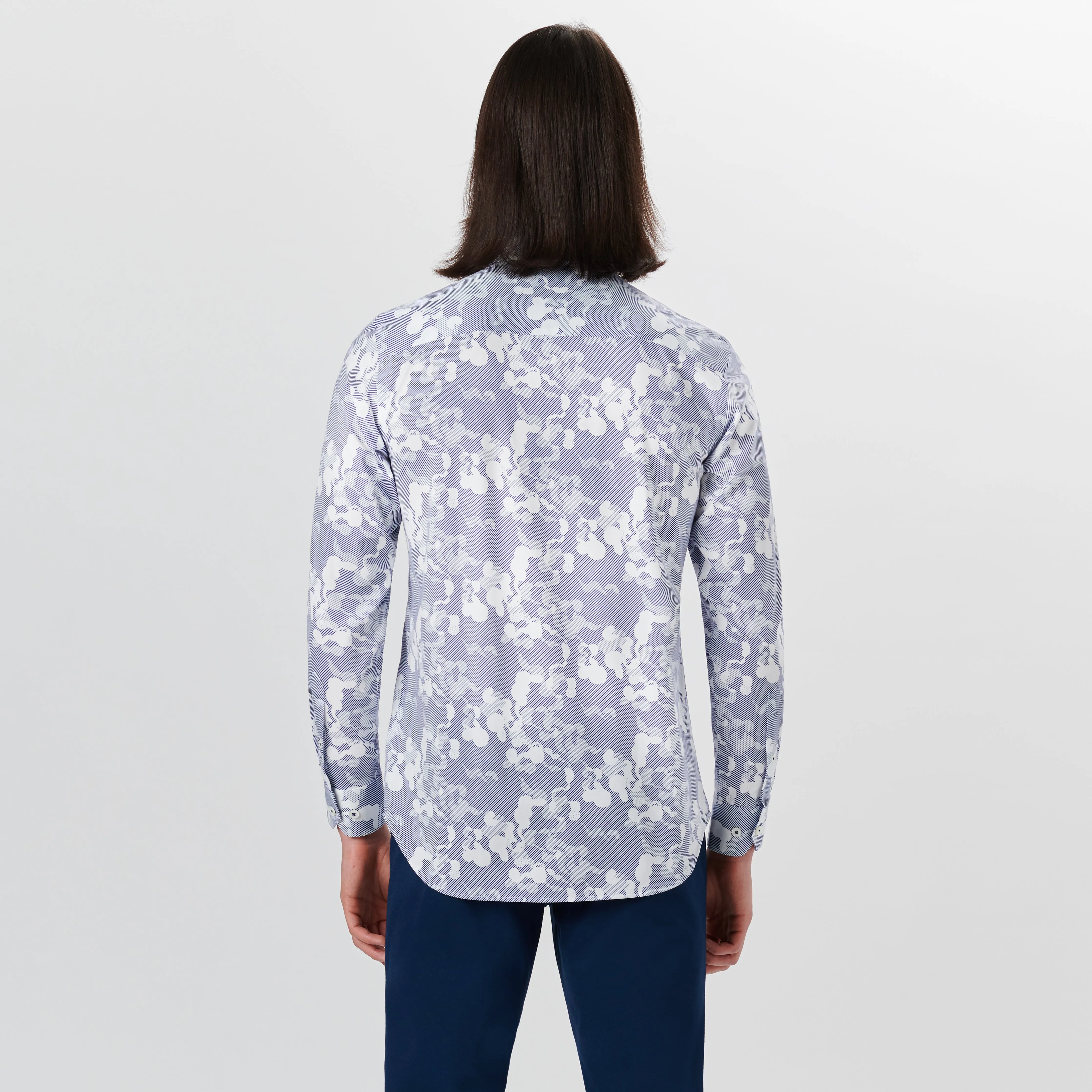 JAMES Abstract Print OoohCotton Shirt sold by Bugatchi product image thumbnail 4