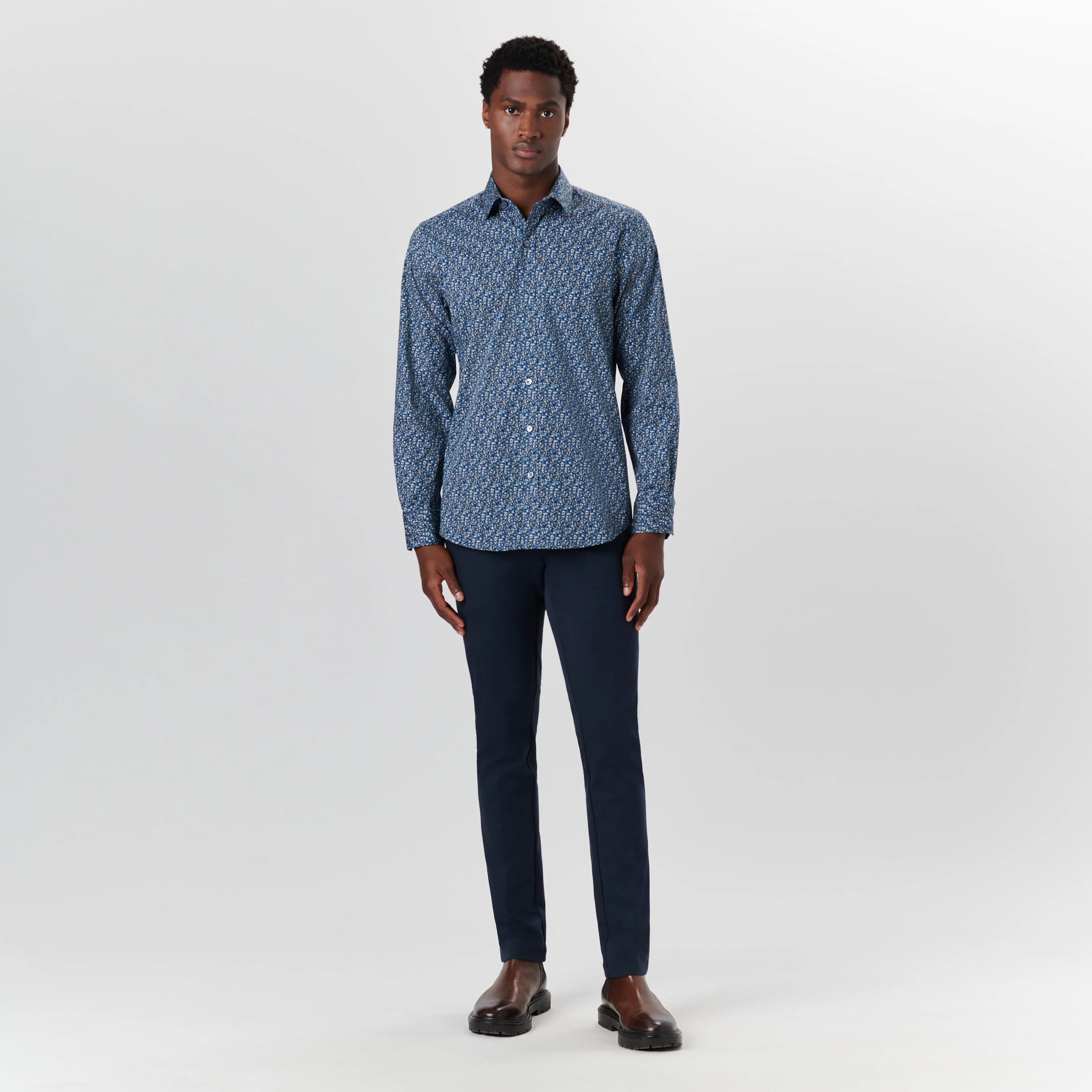 JULIAN Abstract Print Shirt sold by Bugatchi product image thumbnail 5