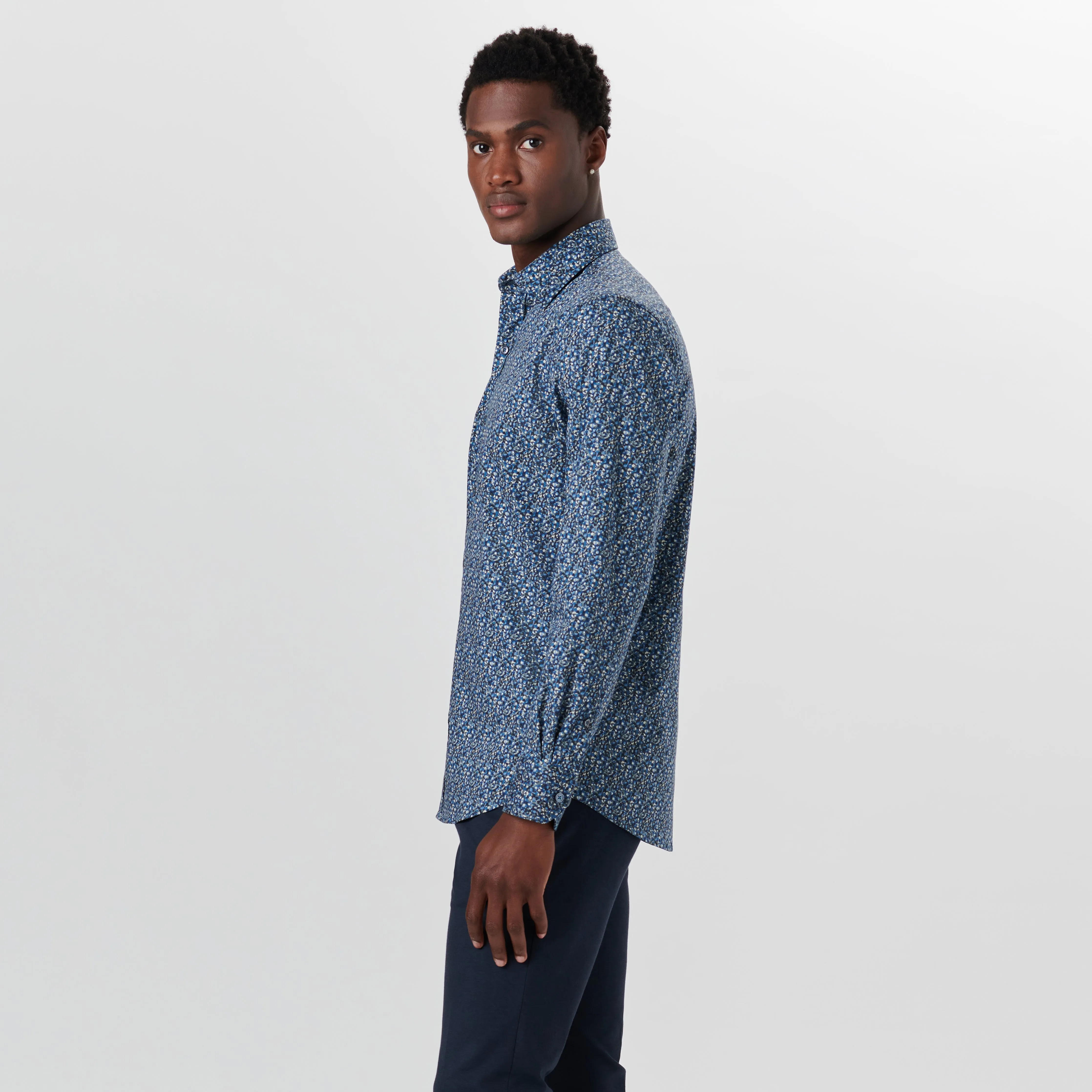 JULIAN Abstract Print Shirt sold by Bugatchi product image thumbnail 3