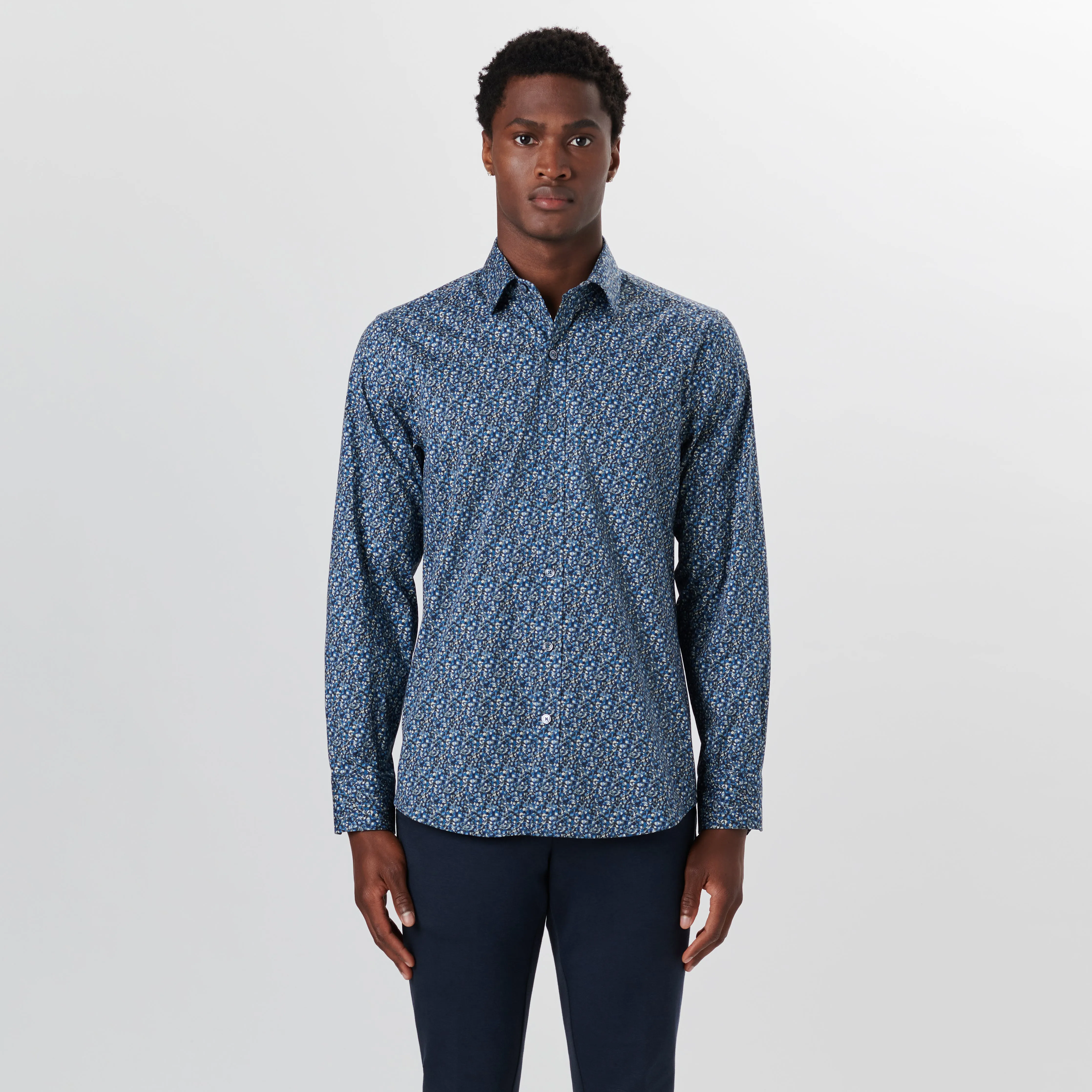 JULIAN Abstract Print Shirt sold by Bugatchi product image thumbnail 2