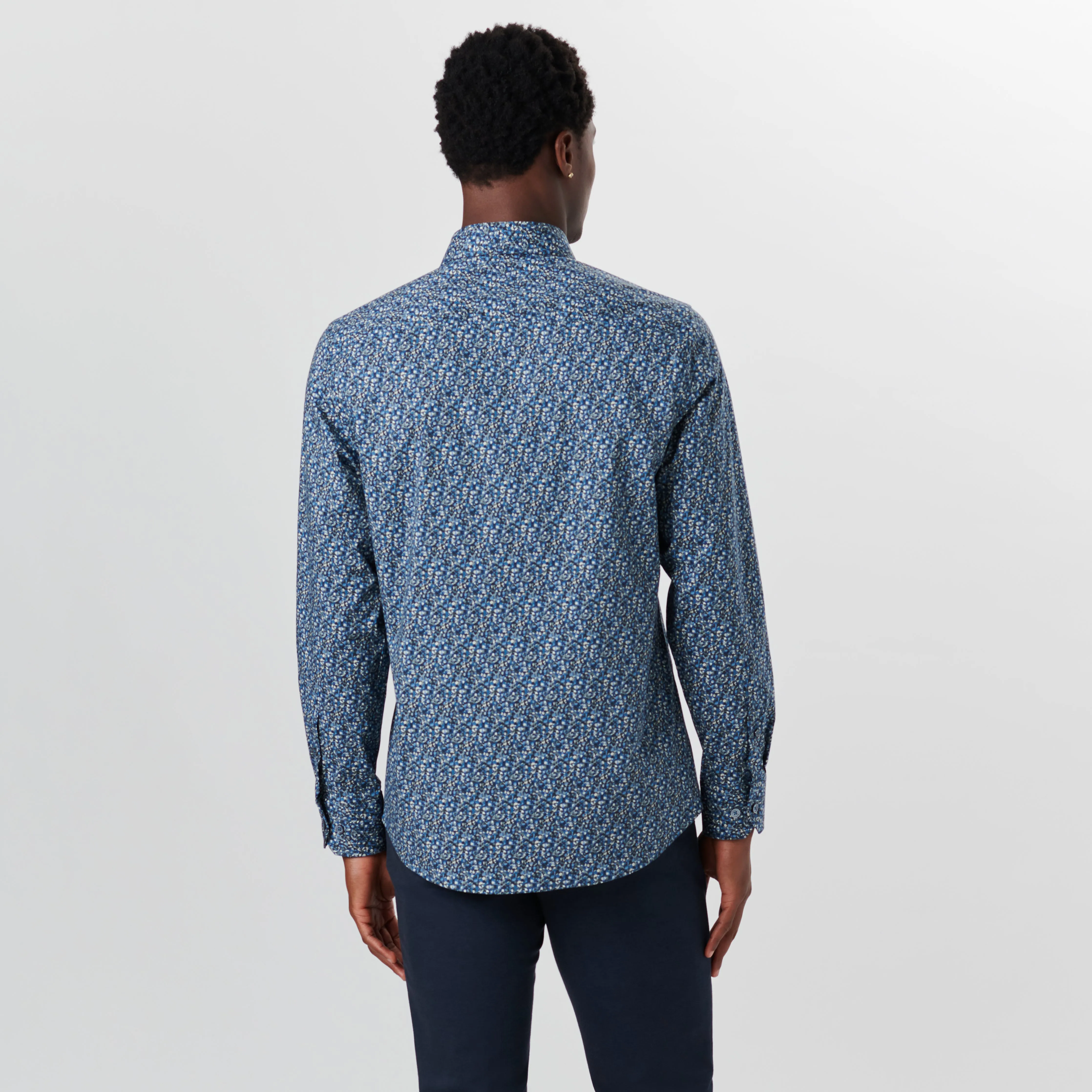 JULIAN Abstract Print Shirt sold by Bugatchi product image thumbnail 4