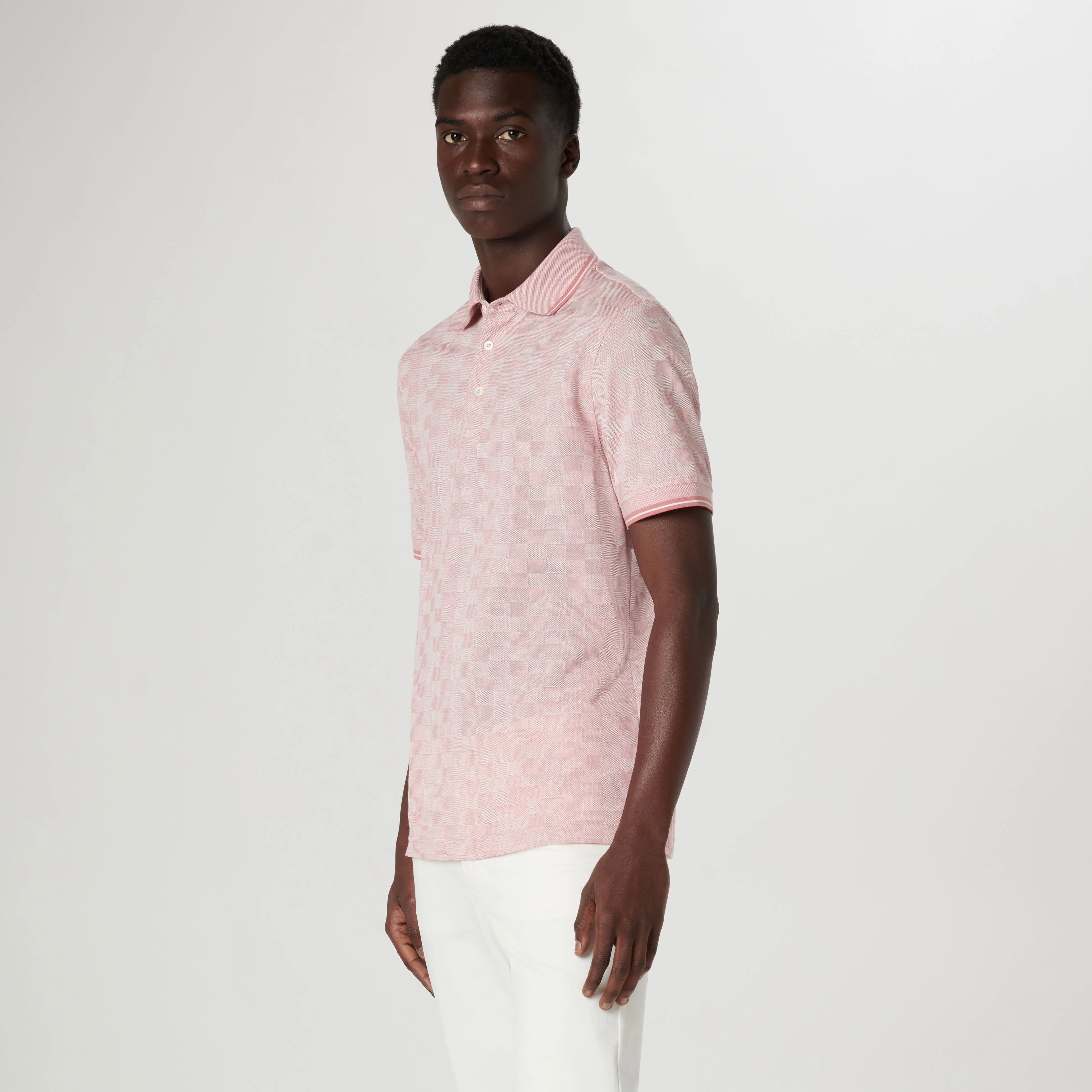 Checkerboard Polo sold by Bugatchi product image thumbnail 4