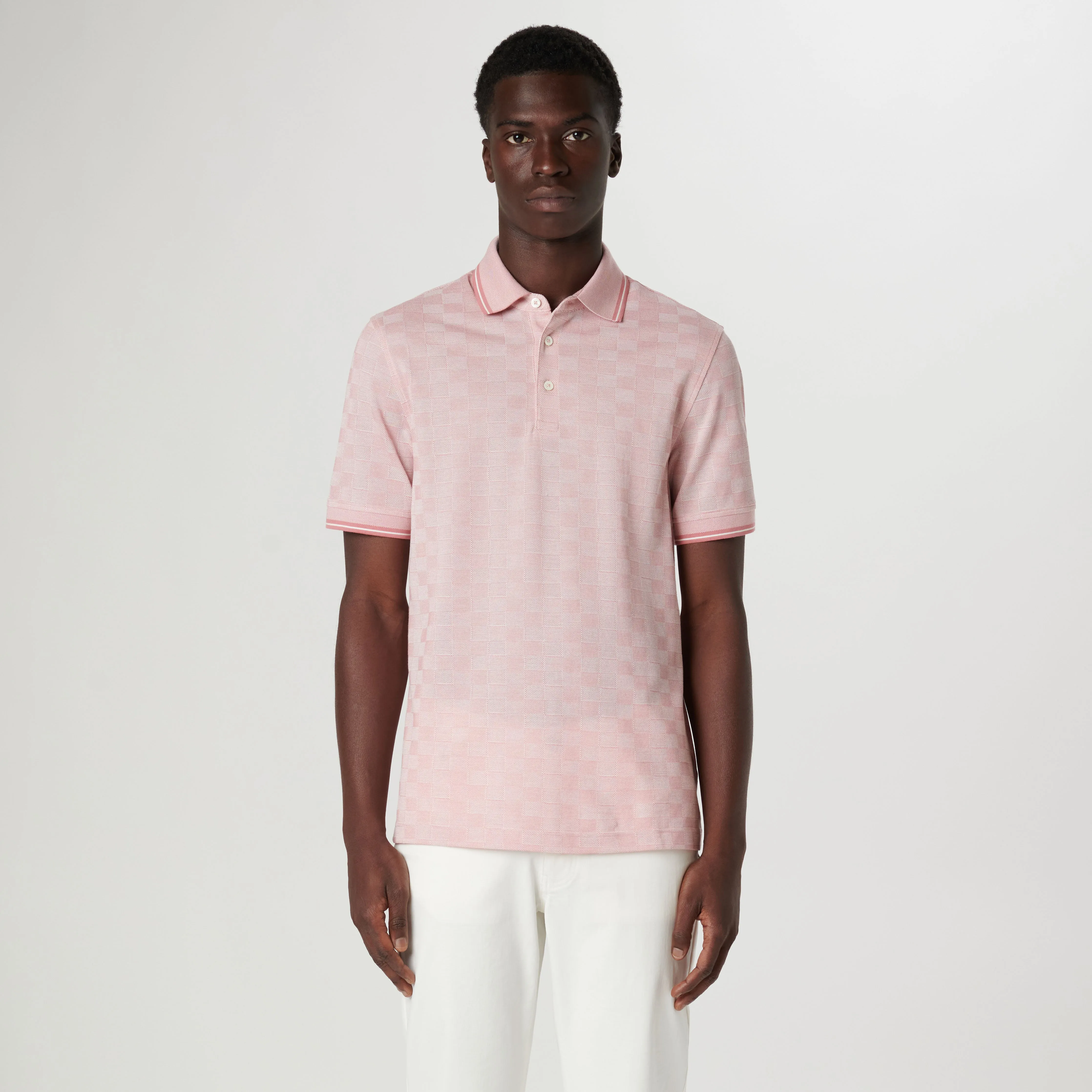 Checkerboard Polo sold by Bugatchi product image thumbnail 3