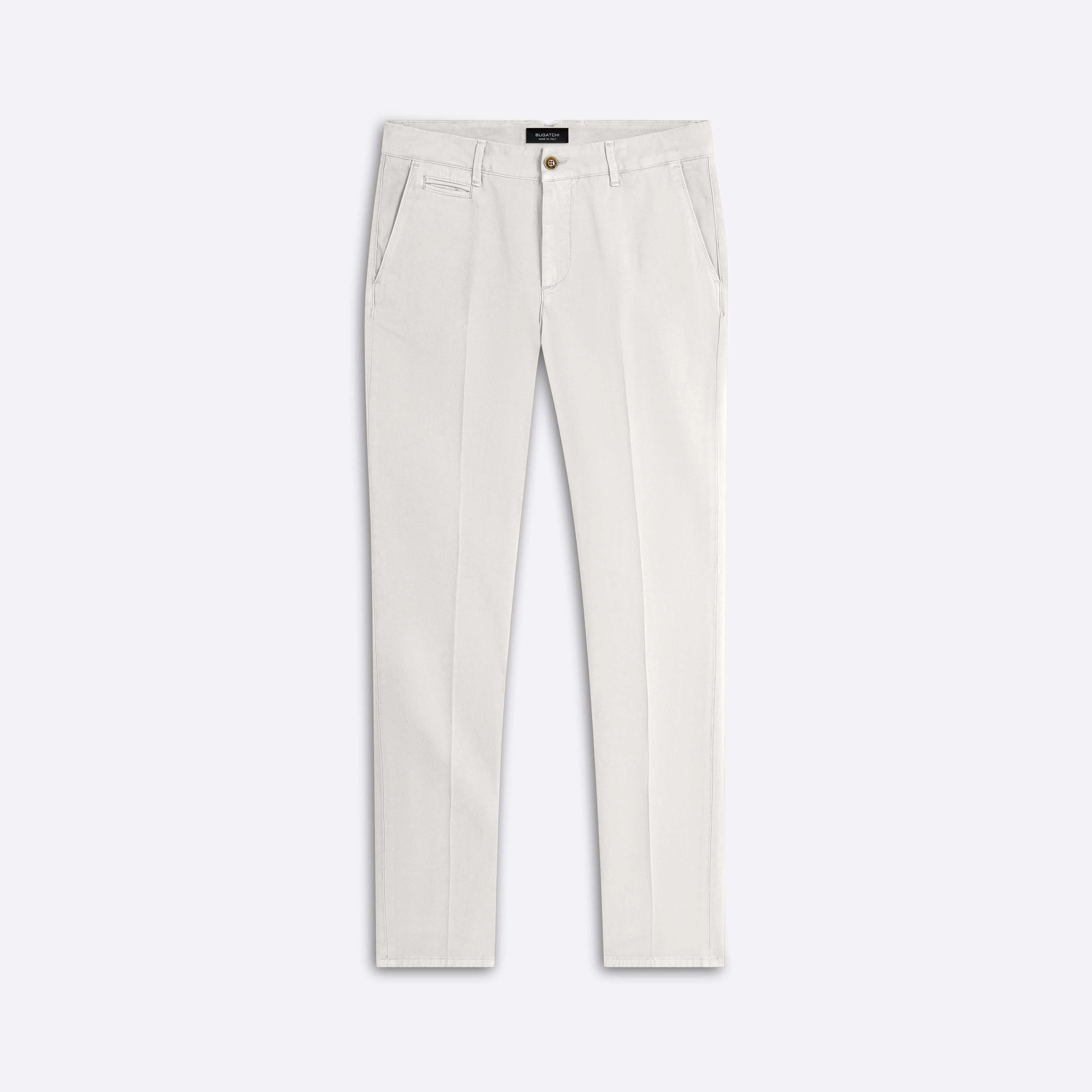 Solid Flat Front Chino Pants sold by Bugatchi