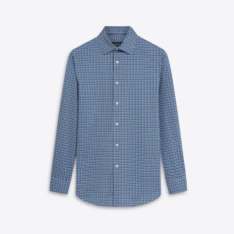 JAMES Geometric Print OoohCotton Shirt sold by Bugatchi