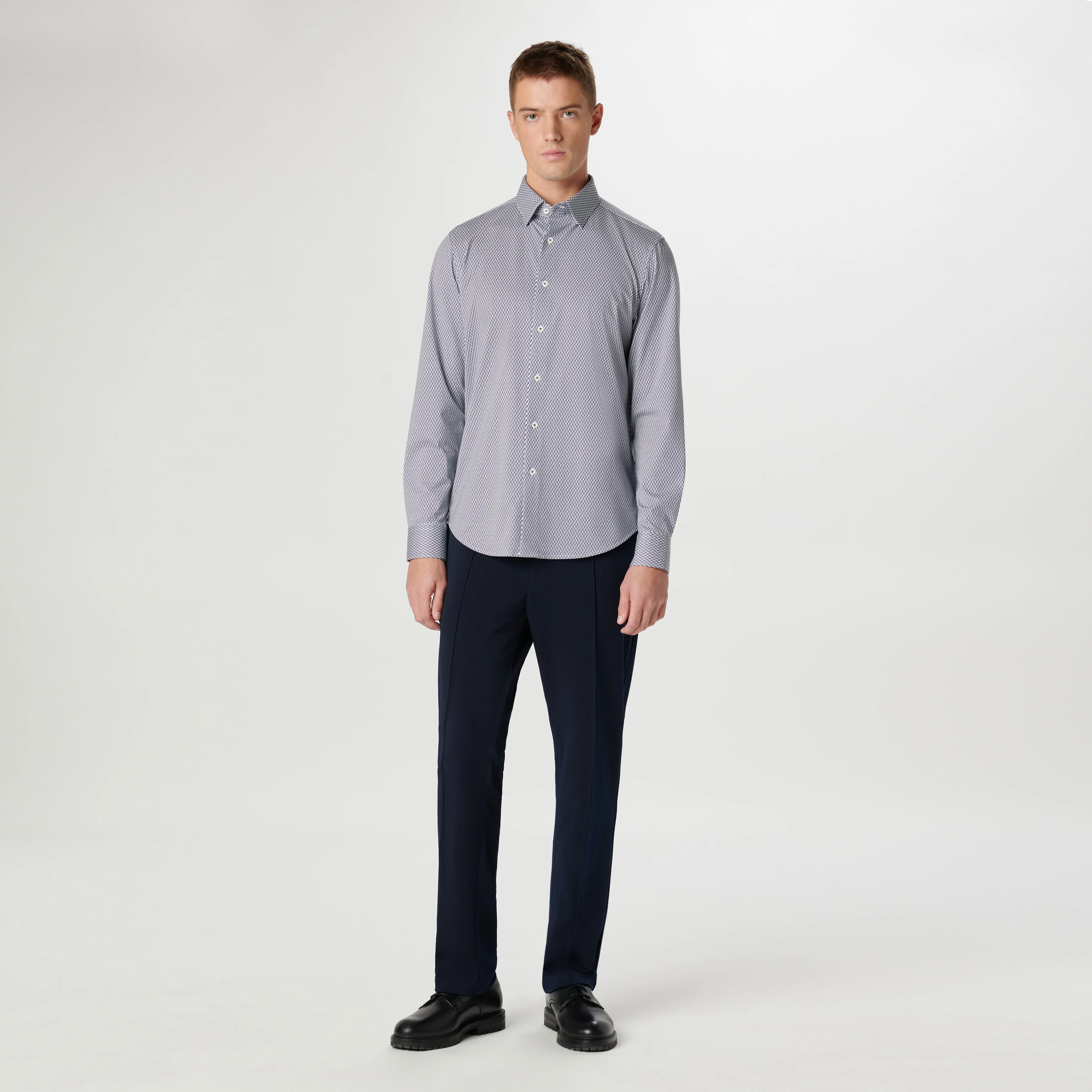 Jules Geometric OoohCotton Shirt sold by Bugatchi product image thumbnail 5