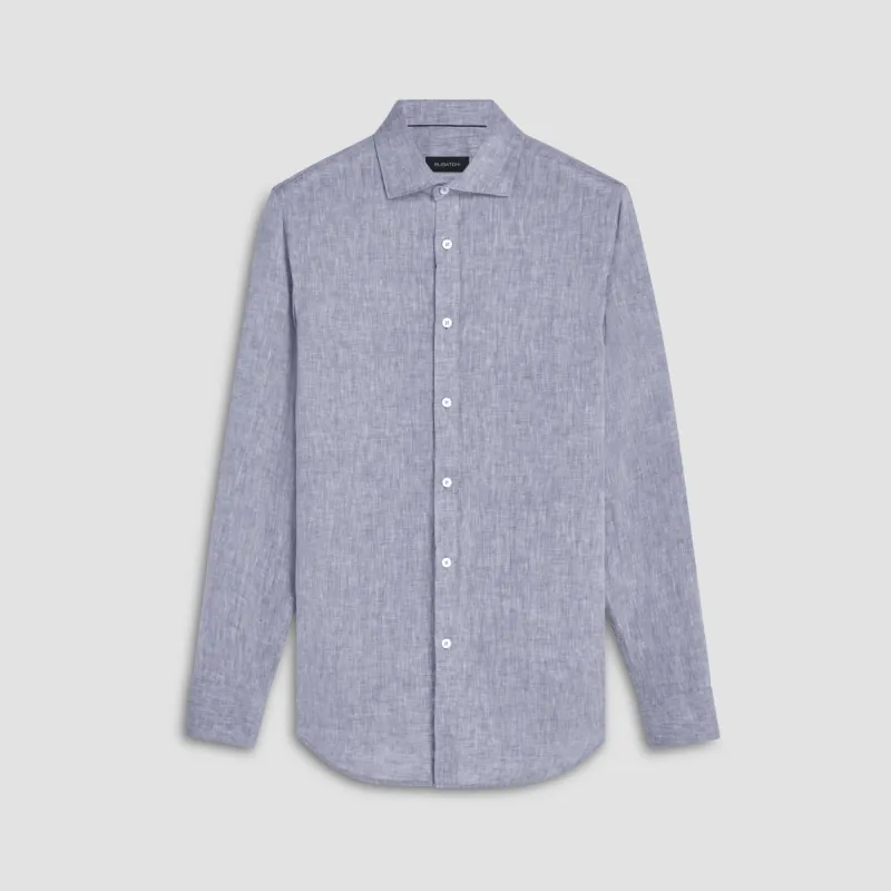 Axel Solid Linen Shirt sold by Bugatchi