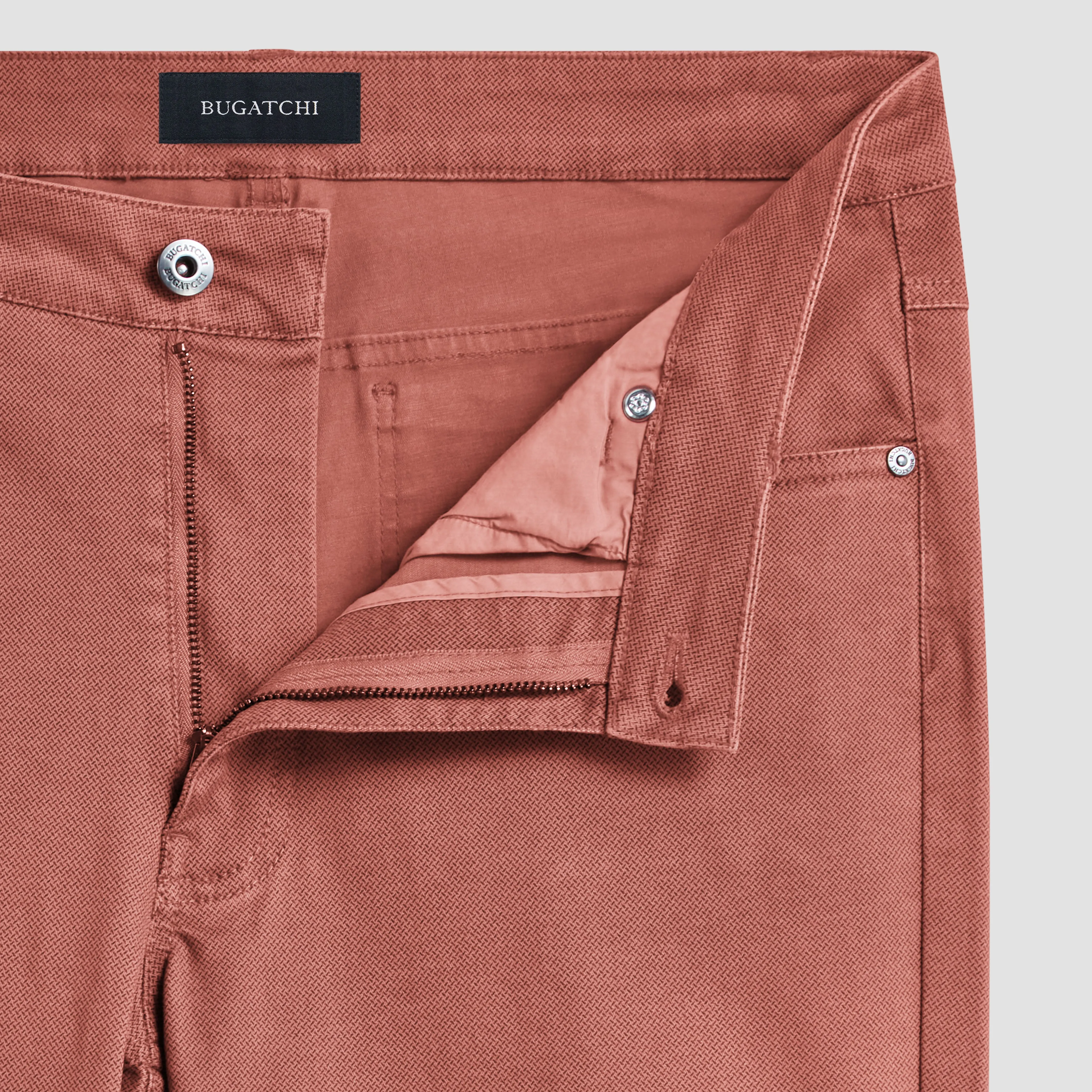Preston Crosshatch Printed Five Pocket Pants sold by Bugatchi product image thumbnail 5