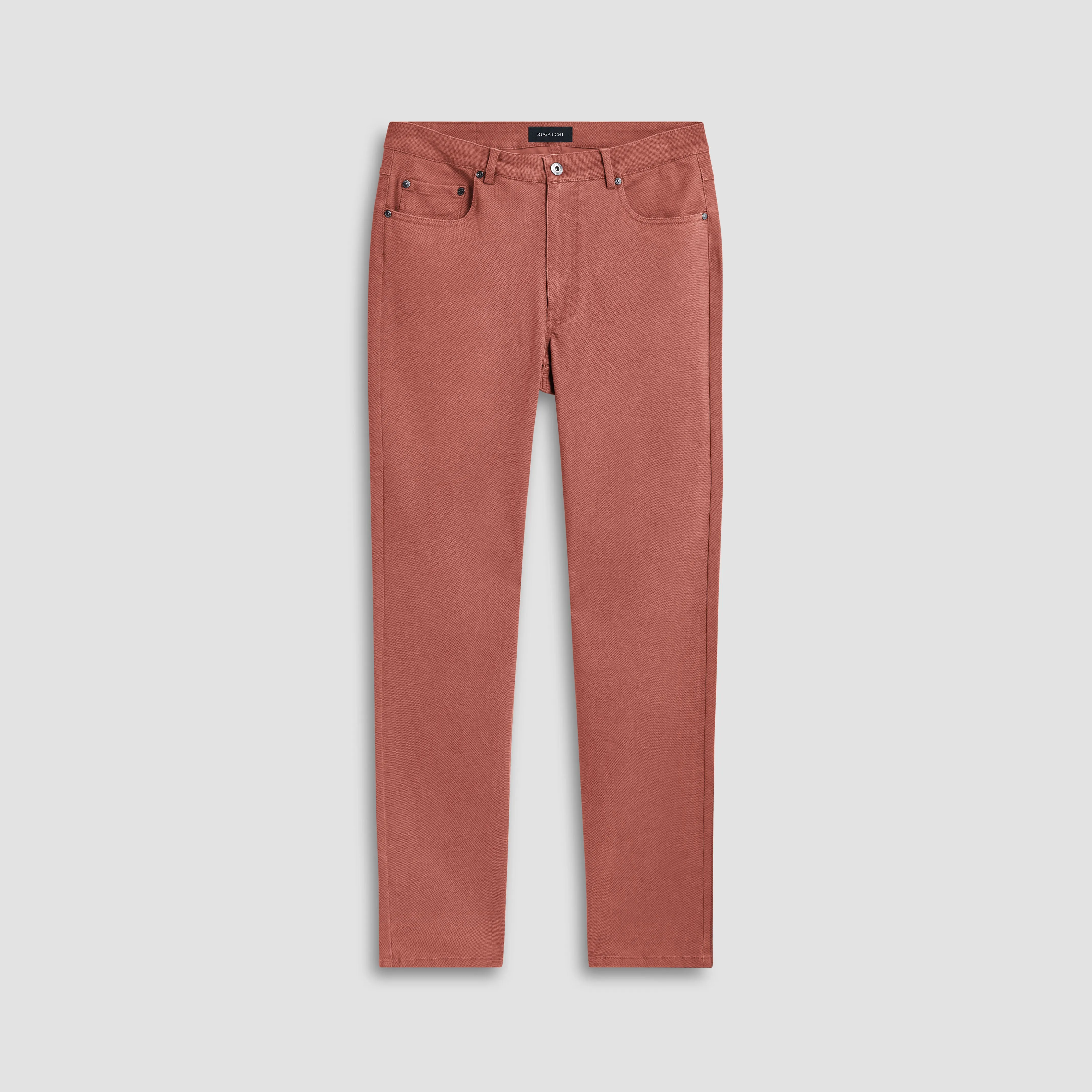 Preston Crosshatch Printed Five Pocket Pants sold by Bugatchi