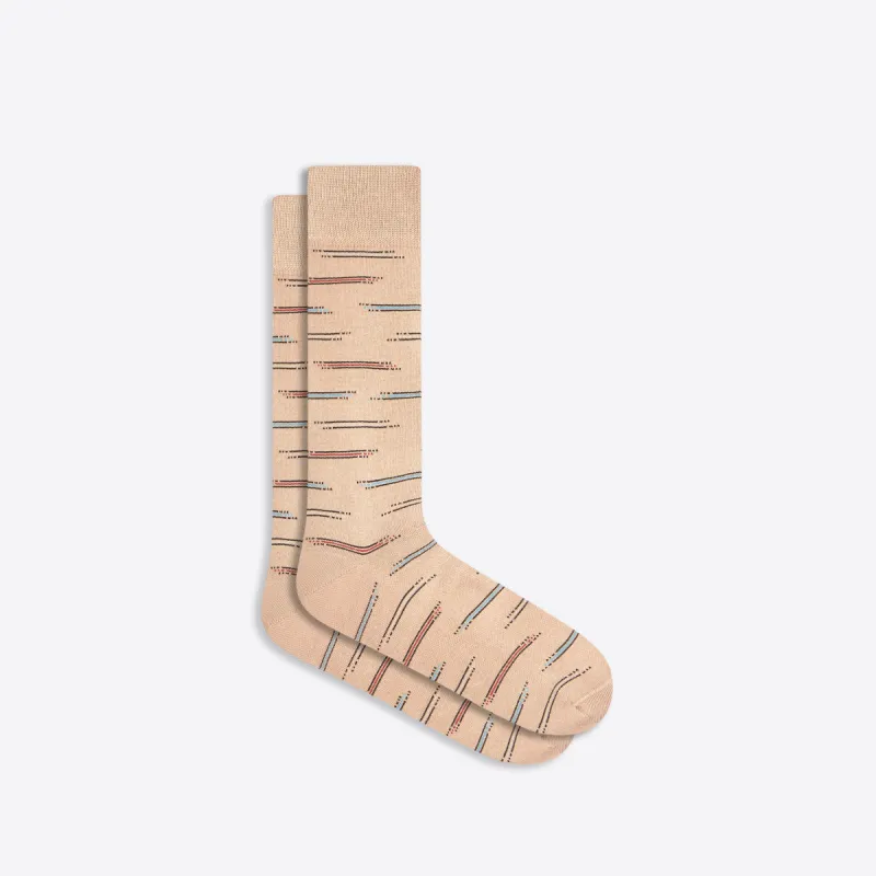 Interrupted Stripe Mid-Calf Socks sold by Bugatchi