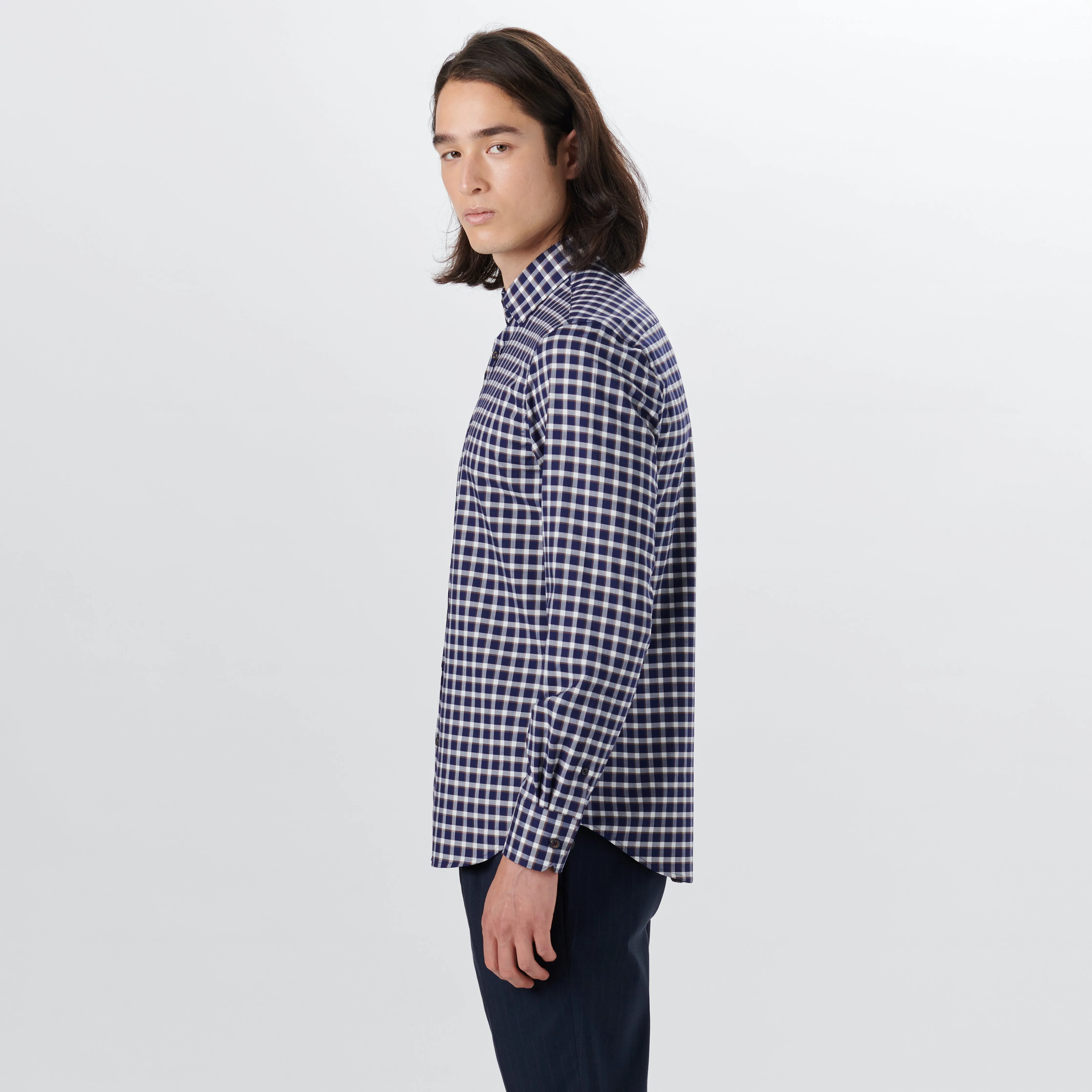 KARL Checkered Shirt sold by Bugatchi product image thumbnail 3