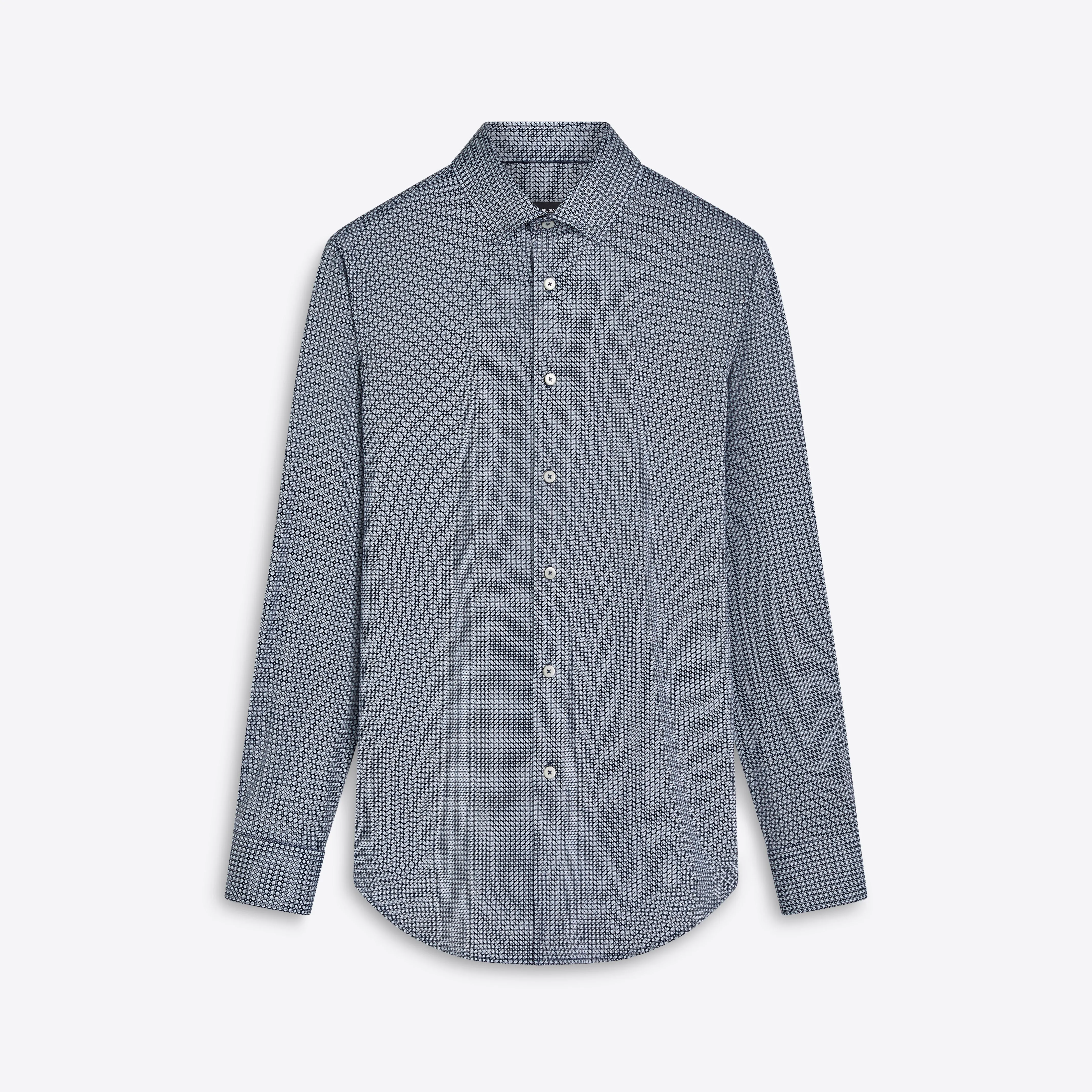 JAMES Geometric Print OoohCotton Shirt sold by Bugatchi