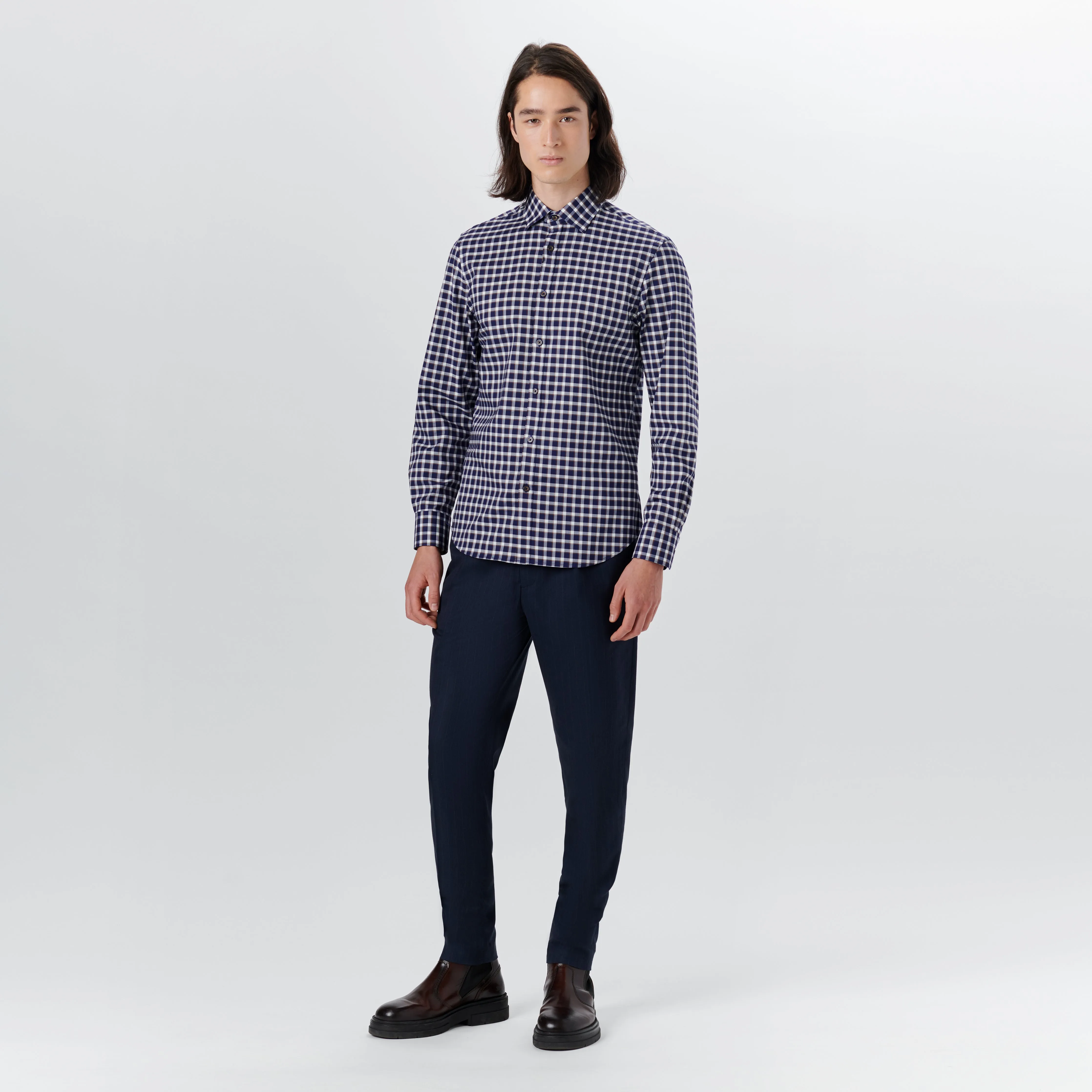 KARL Checkered Shirt sold by Bugatchi product image thumbnail 5