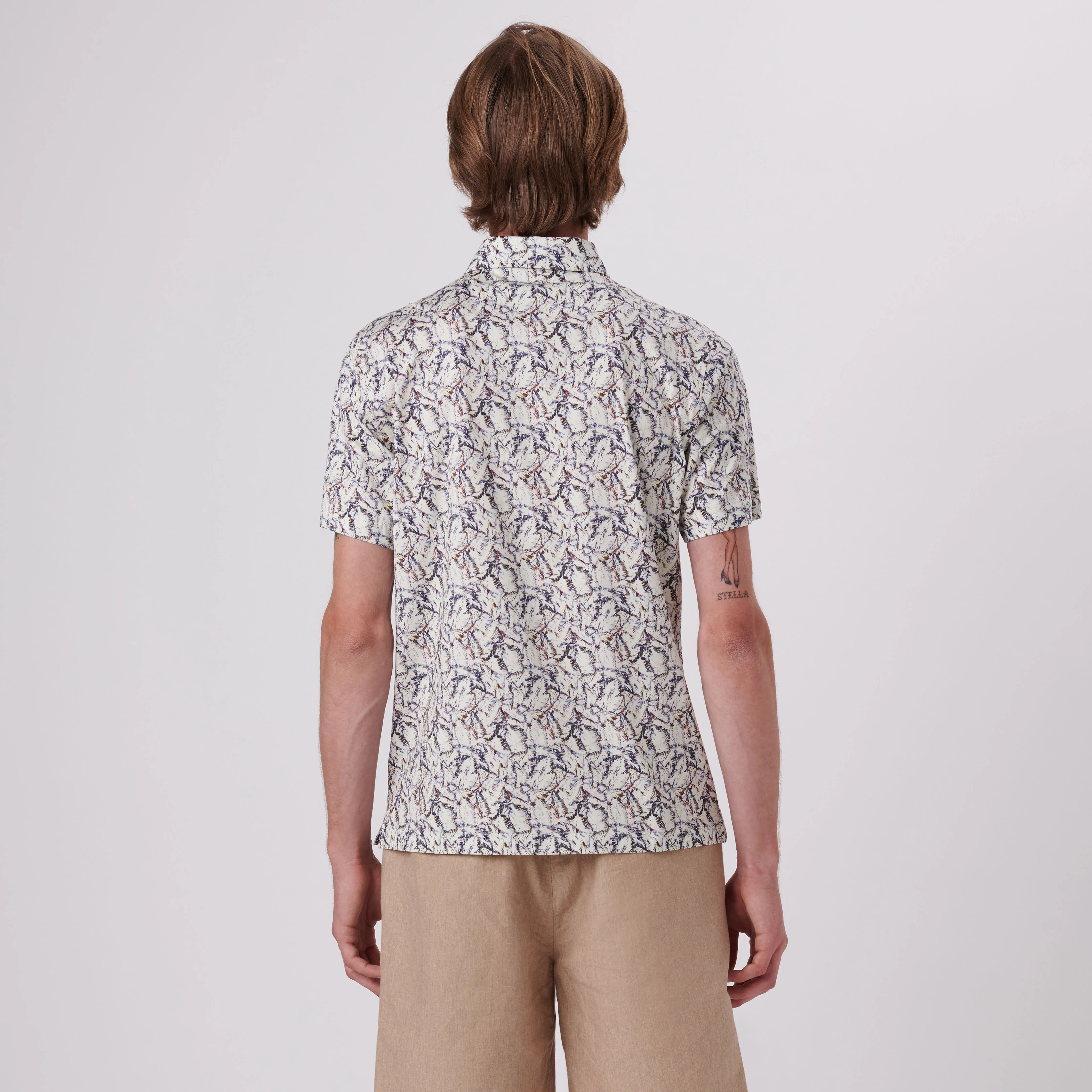 Victor Abstract Print OoohCotton Polo sold by Bugatchi product image thumbnail 4