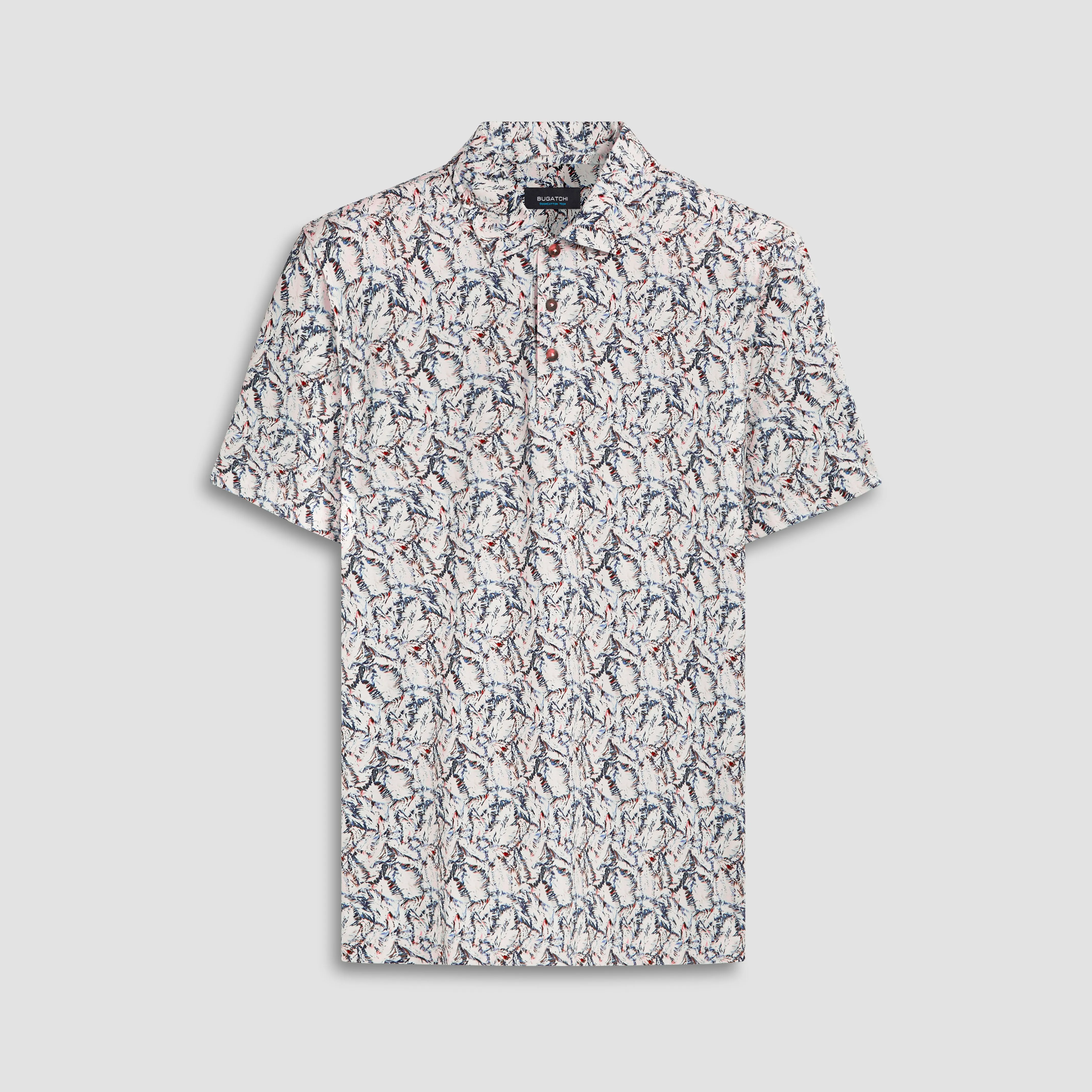 Victor Abstract Print OoohCotton Polo sold by Bugatchi