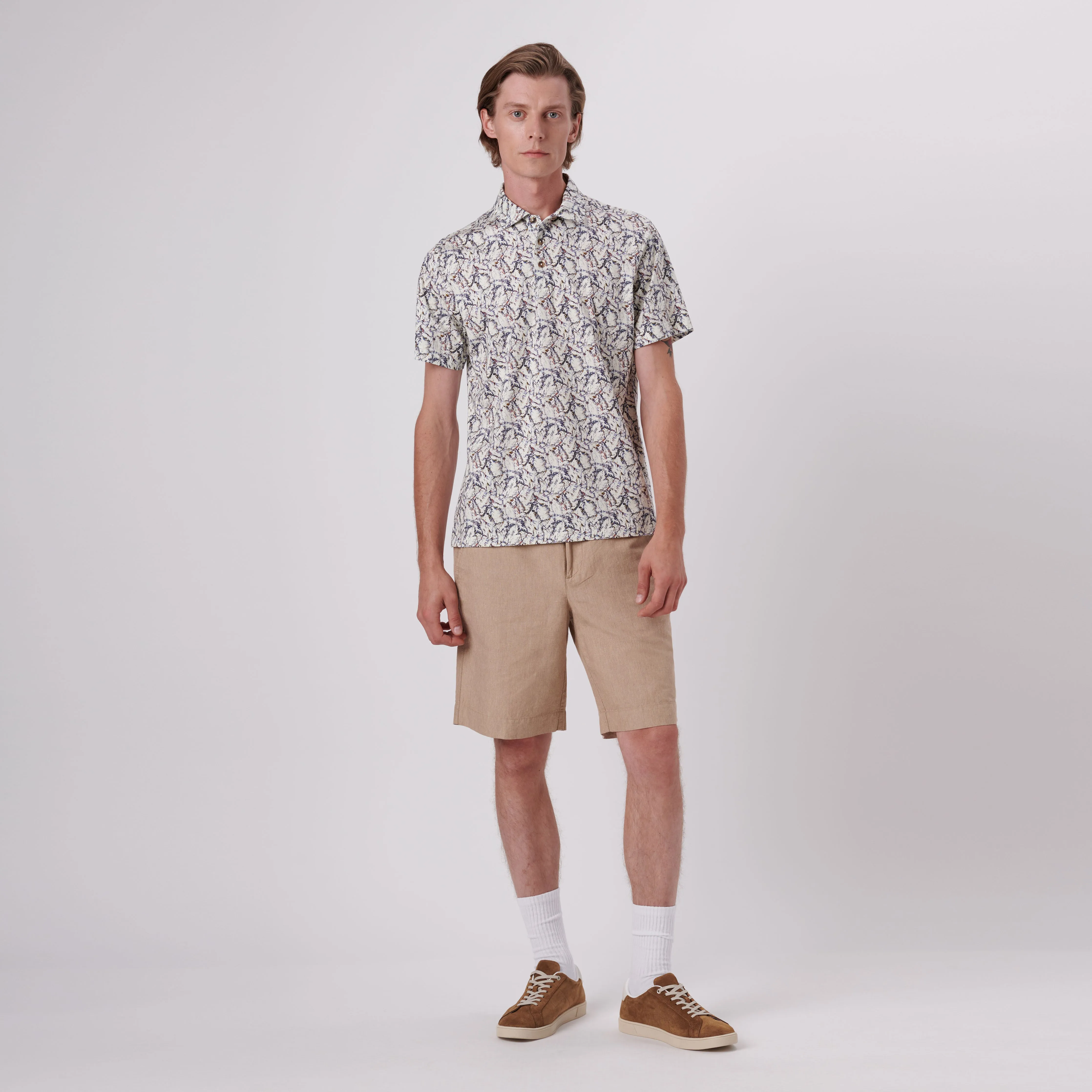 Victor Abstract Print OoohCotton Polo sold by Bugatchi product image thumbnail 5