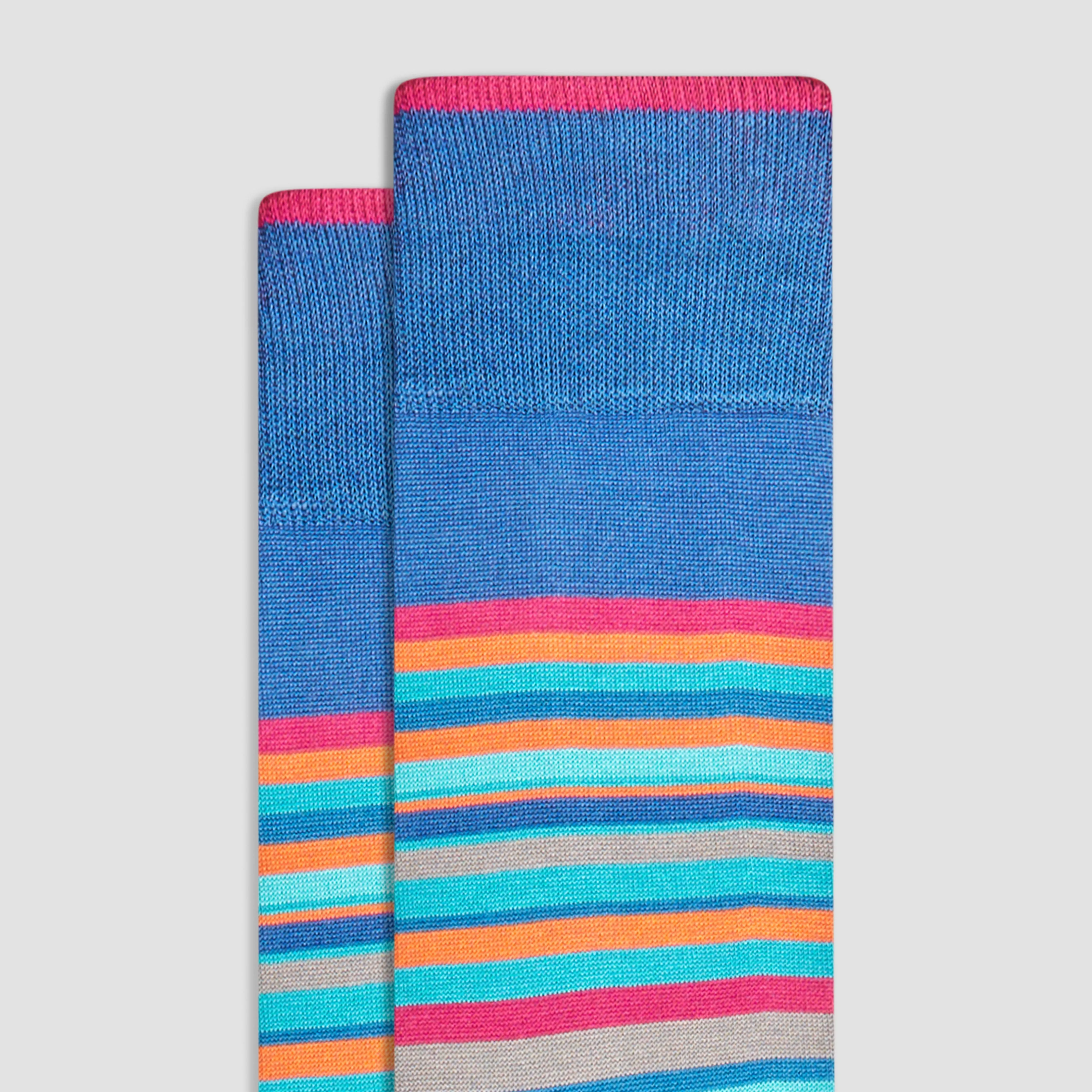 Striped Mid-Calf Socks sold by Bugatchi product image thumbnail 2