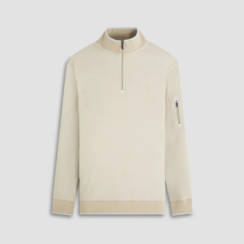 Mini Cable Quarter Zip Pullover sold by Bugatchi
