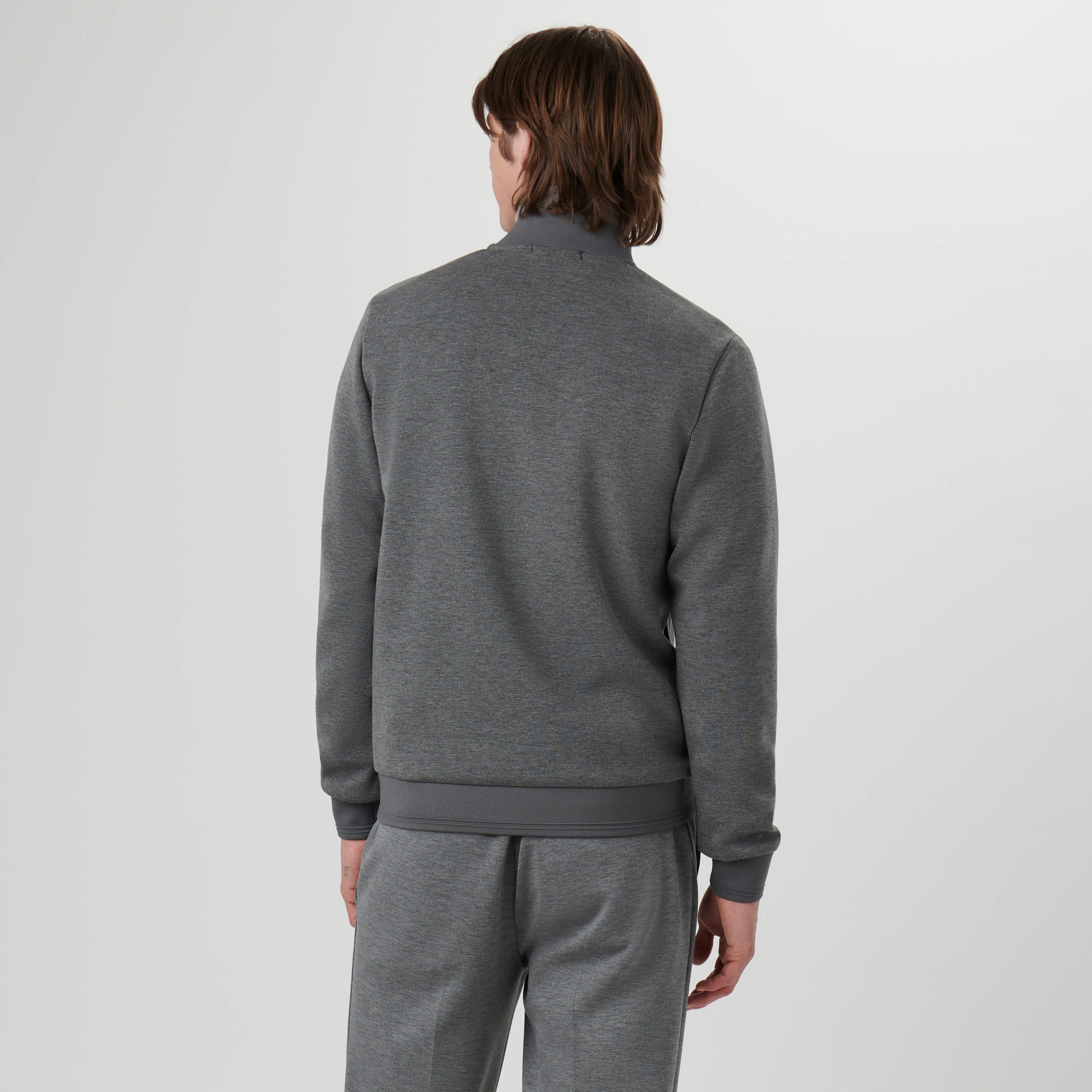 Soft Touch Knit Bomber Jacket sold by Bugatchi product image thumbnail 4