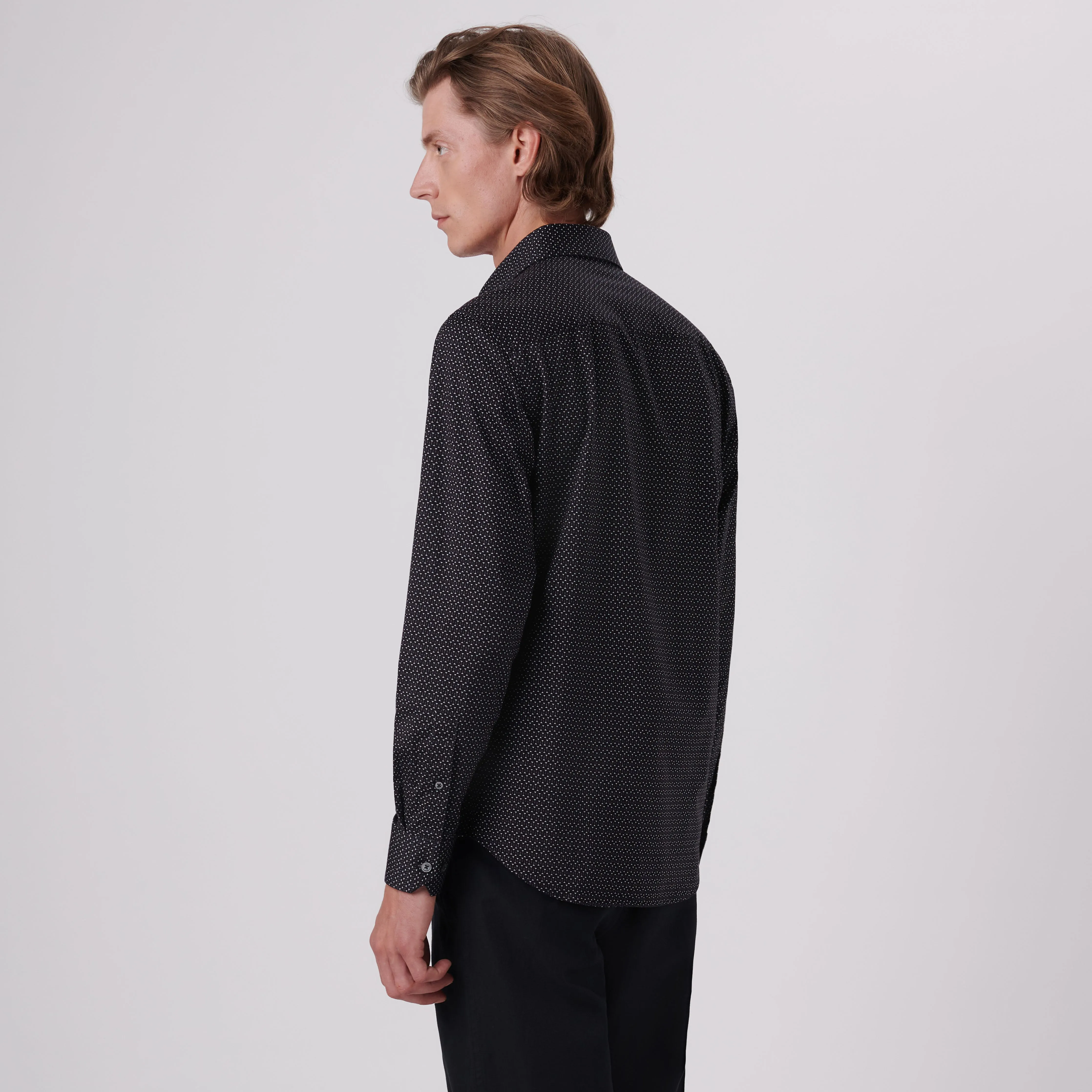 James Abstract Print OoohCotton Shirt sold by Bugatchi product image thumbnail 4