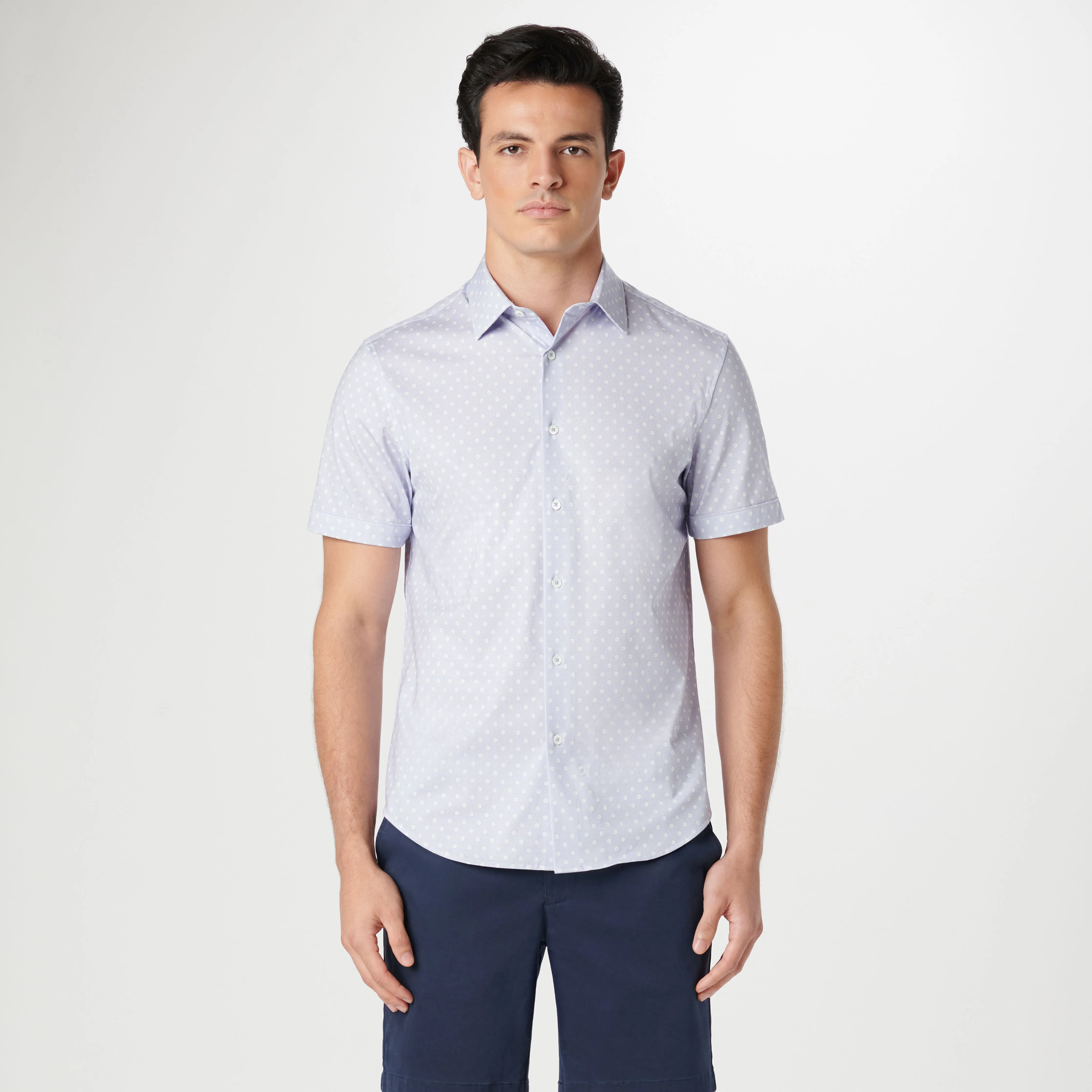 Miles Floral OoohCotton Short Sleeve Shirt sold by Bugatchi product image thumbnail 2