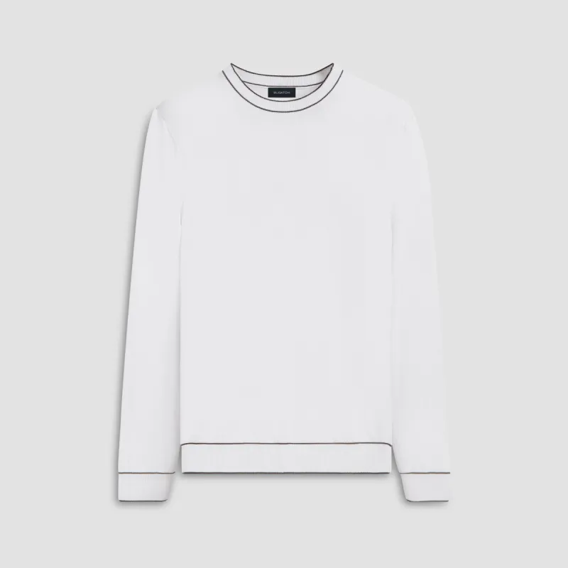 Solid Crew Neck Sweater sold by Bugatchi