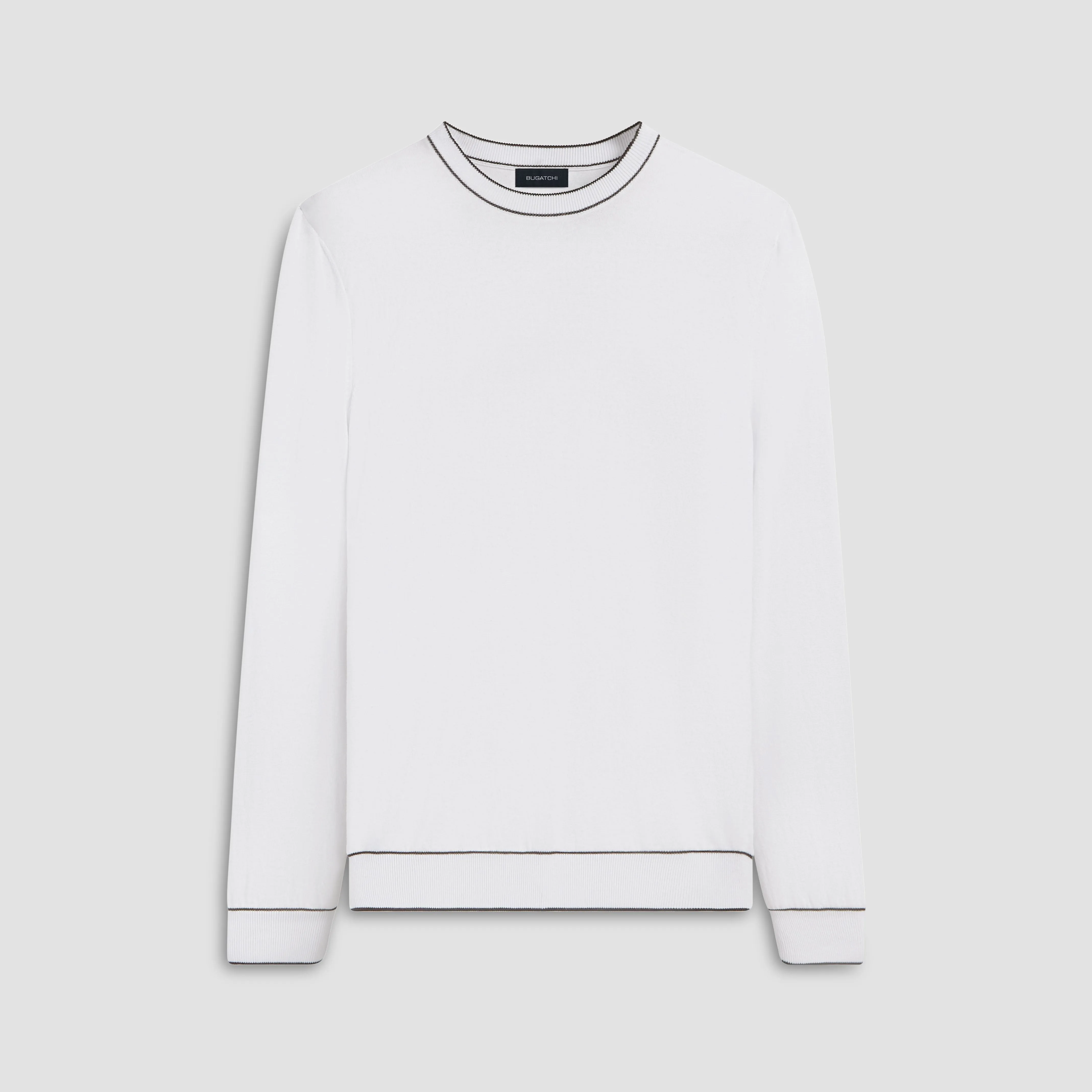 Solid Crew Neck Sweater sold by Bugatchi